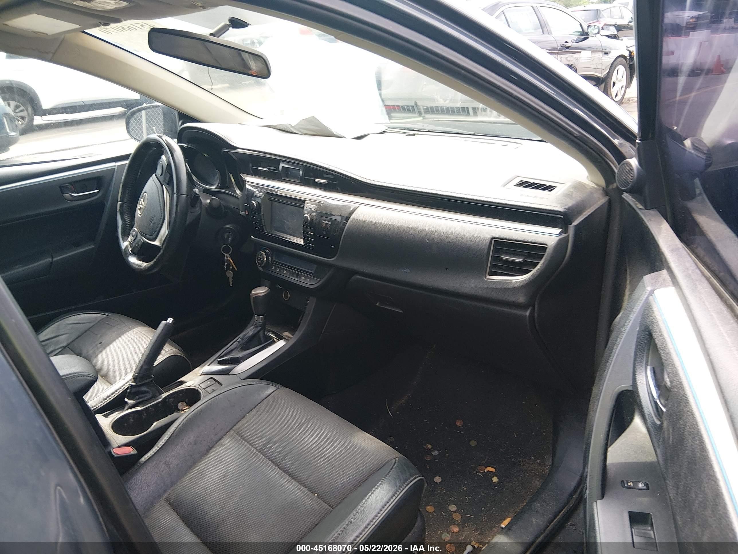 2014 Toyota Corolla S Plus Gray vin: 2T1BURHE1EC058651