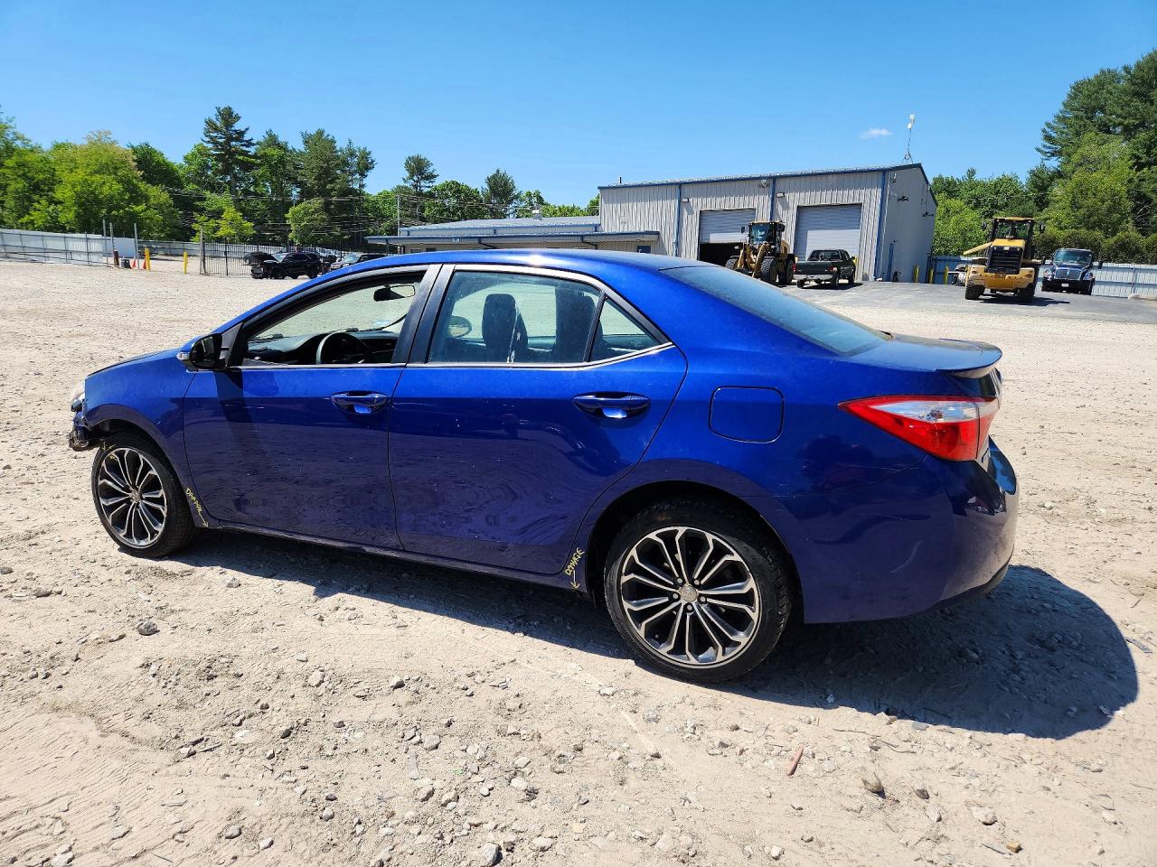 2014 Toyota Corolla S Plus Blue vin: 2T1BURHE1EC074655
