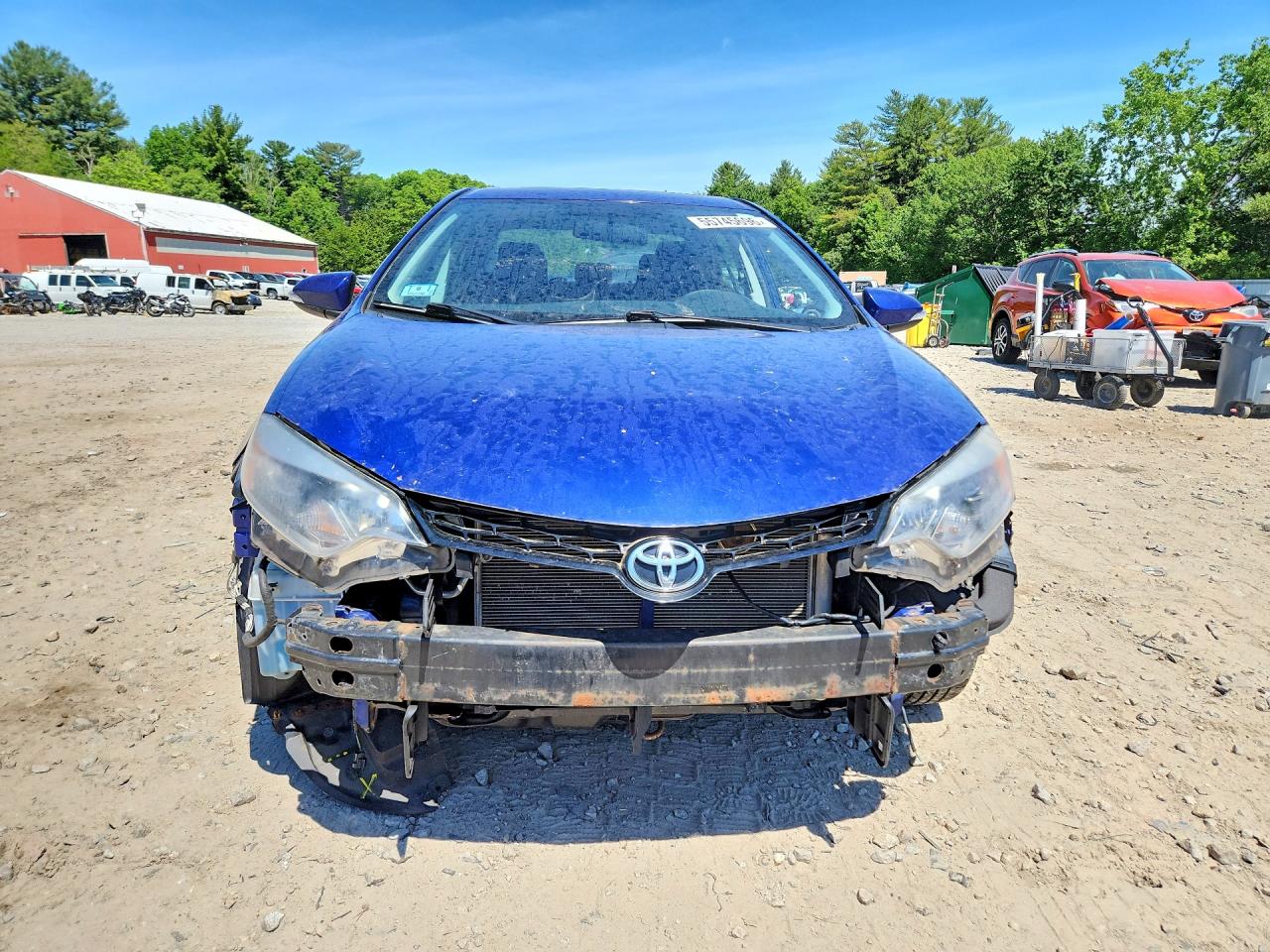 2014 Toyota Corolla S Plus Blue vin: 2T1BURHE1EC074655