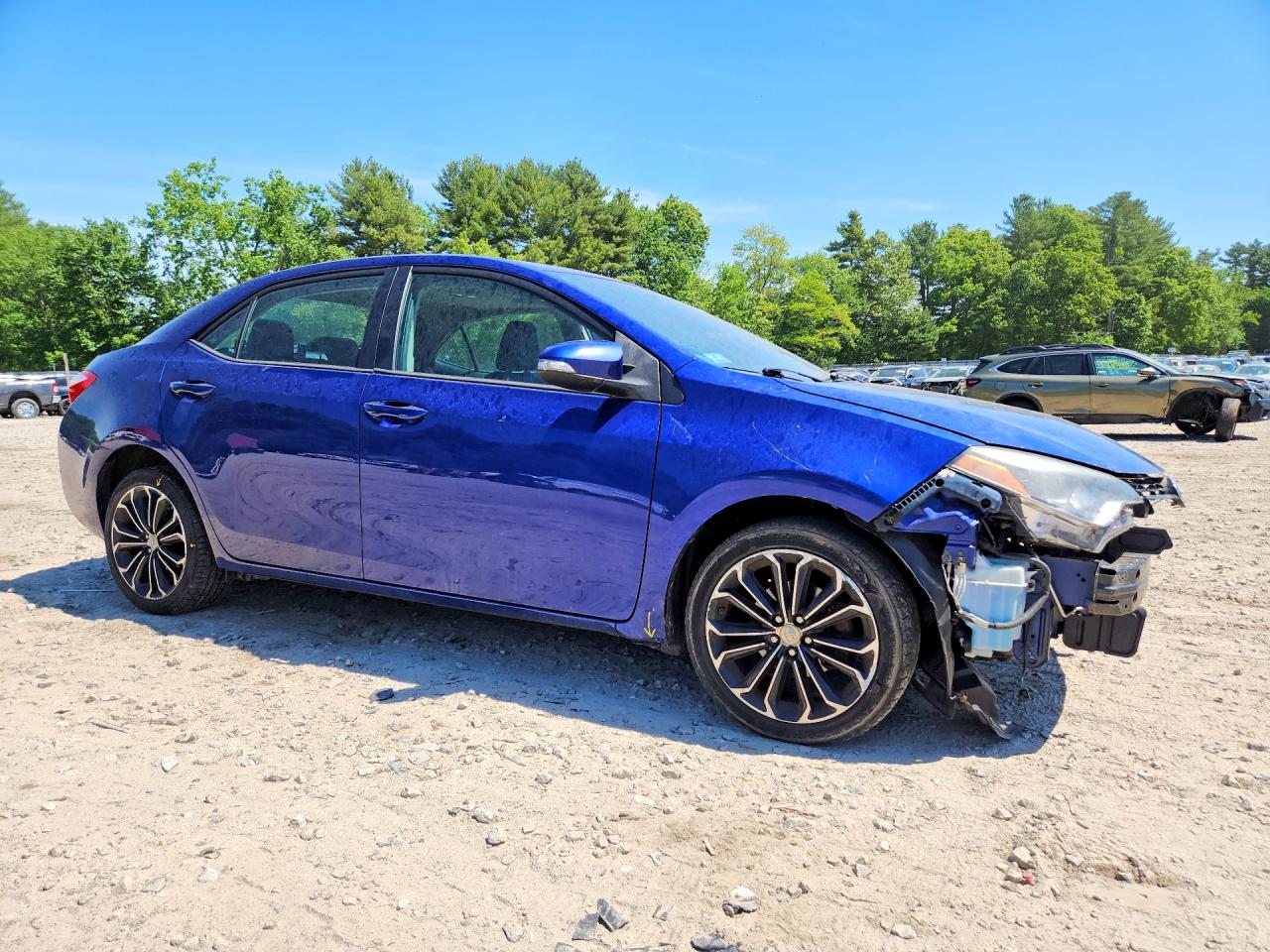 2014 Toyota Corolla S Plus Blue vin: 2T1BURHE1EC074655