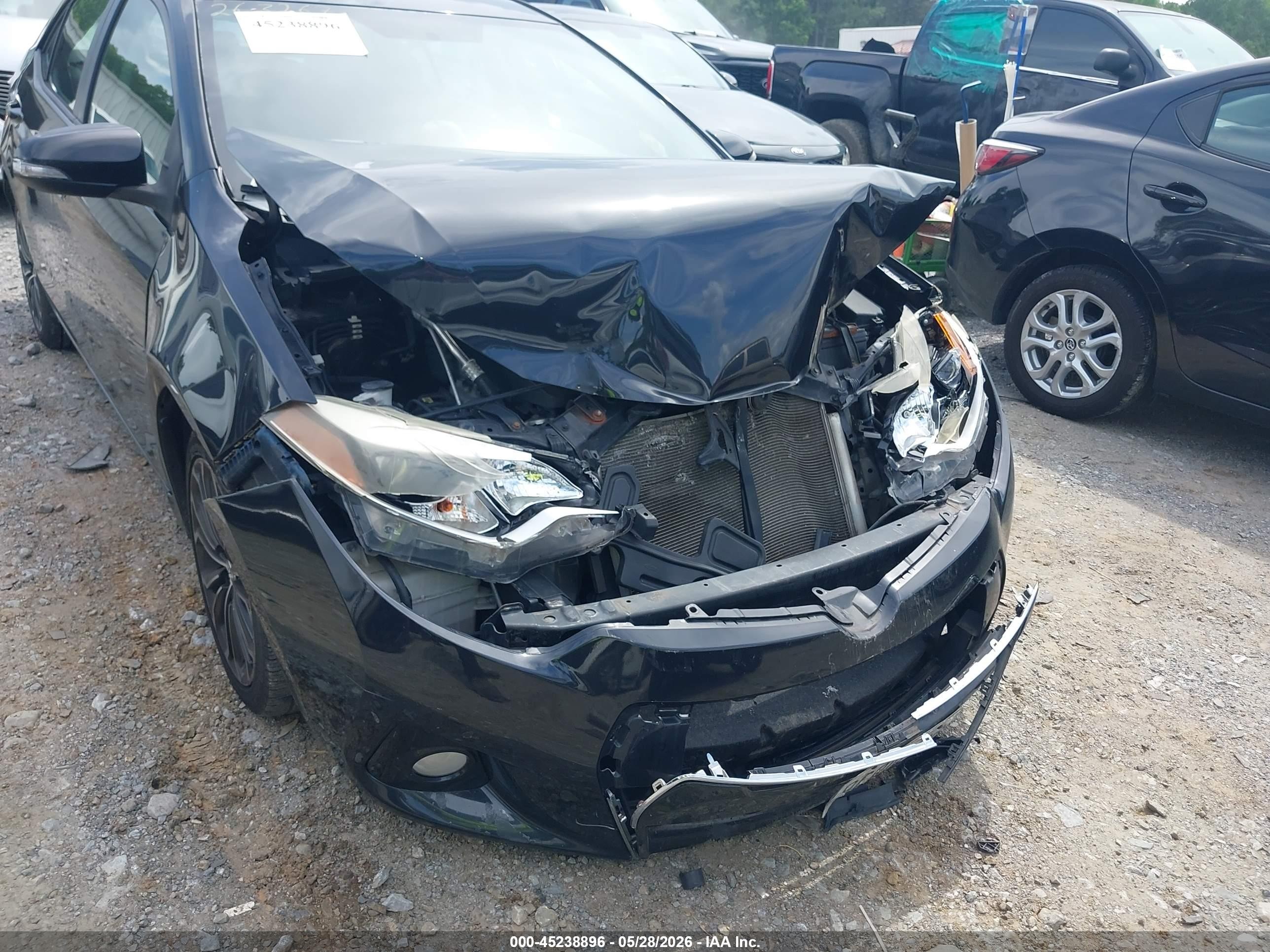 2014 Toyota Corolla S Plus Black vin: 2T1BURHE1EC076664