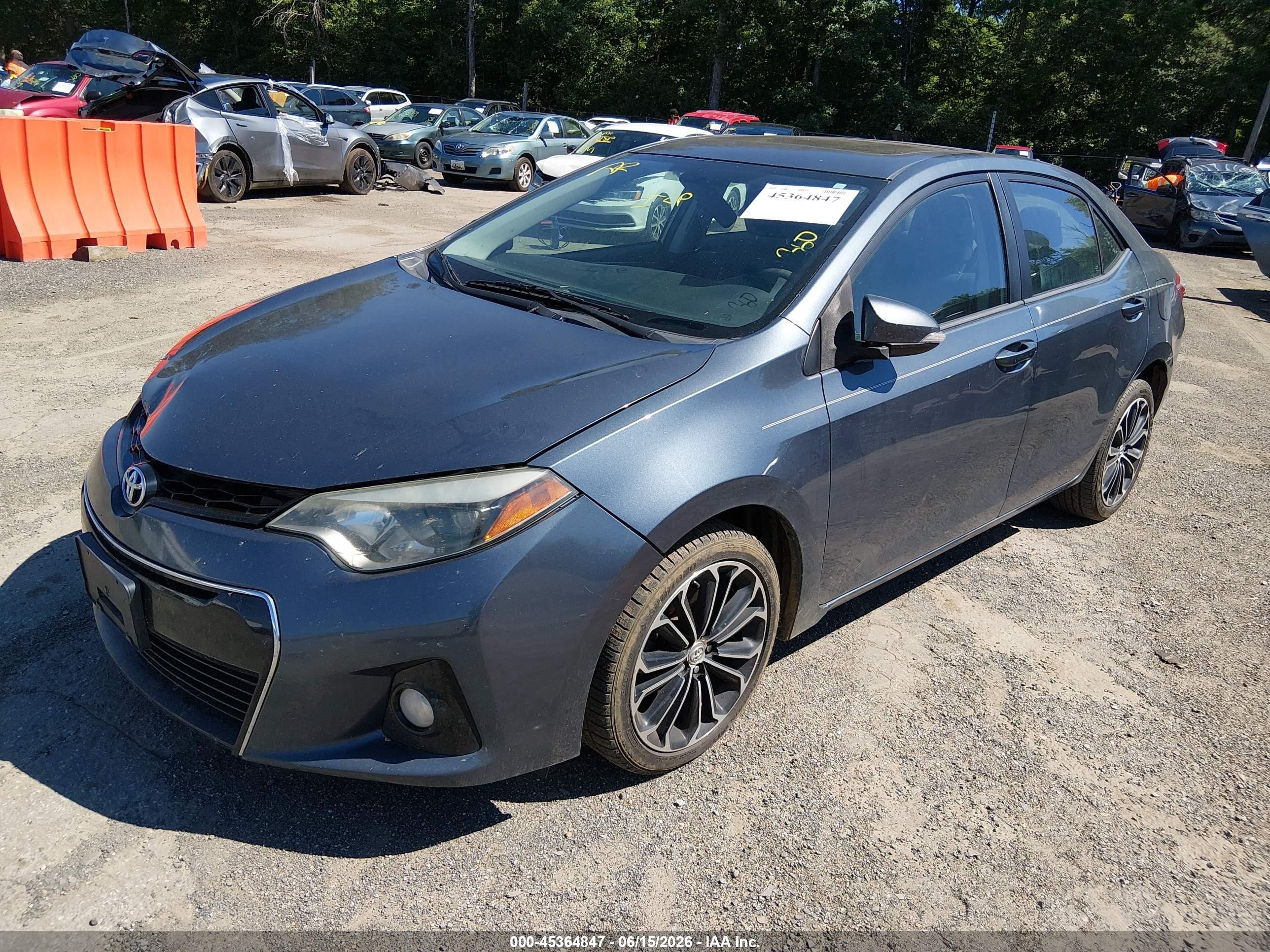 2014 Toyota Corolla S Premium Light Blue vin: 2T1BURHE1EC106150