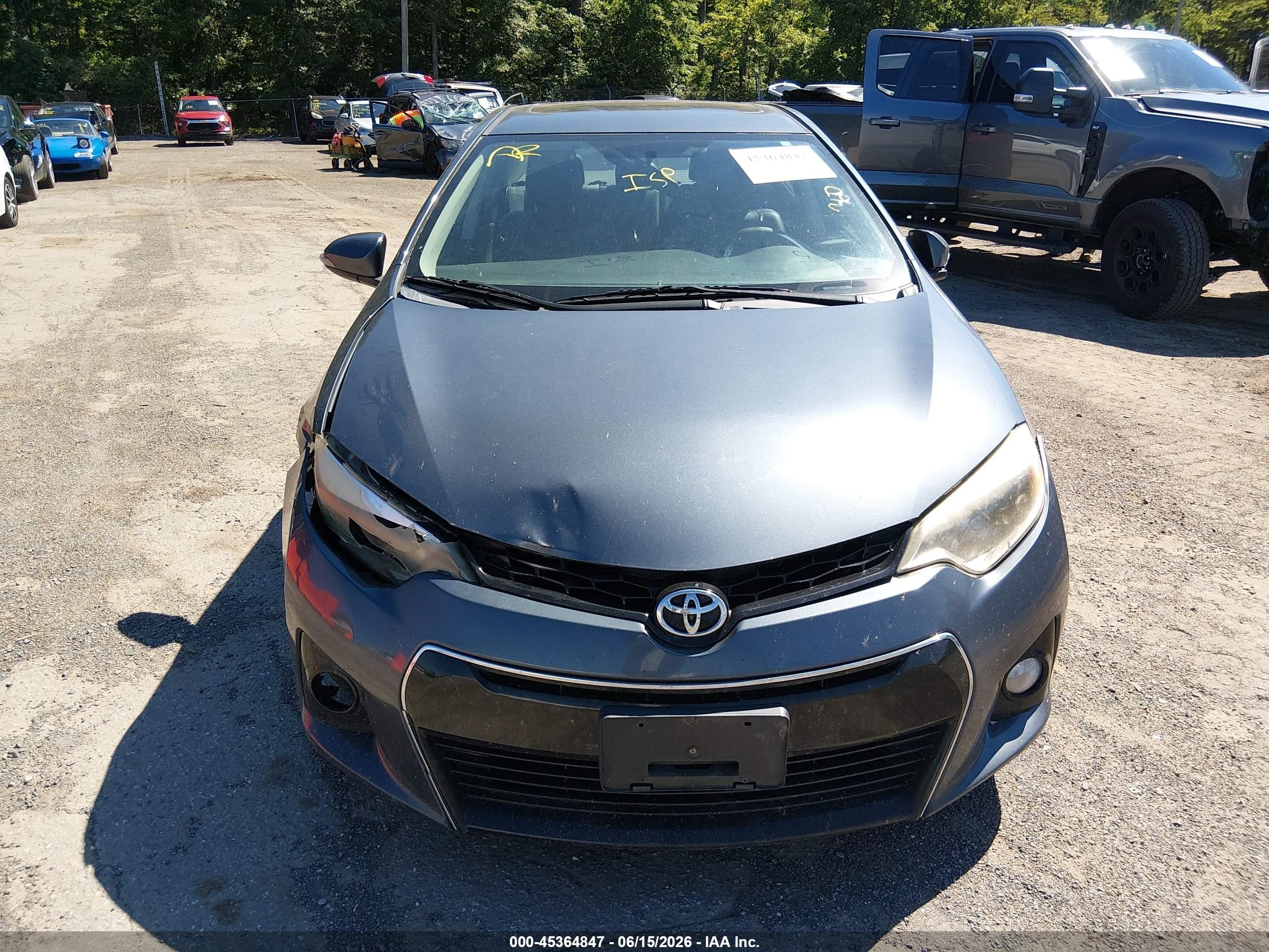 2014 Toyota Corolla S Premium Light Blue vin: 2T1BURHE1EC106150