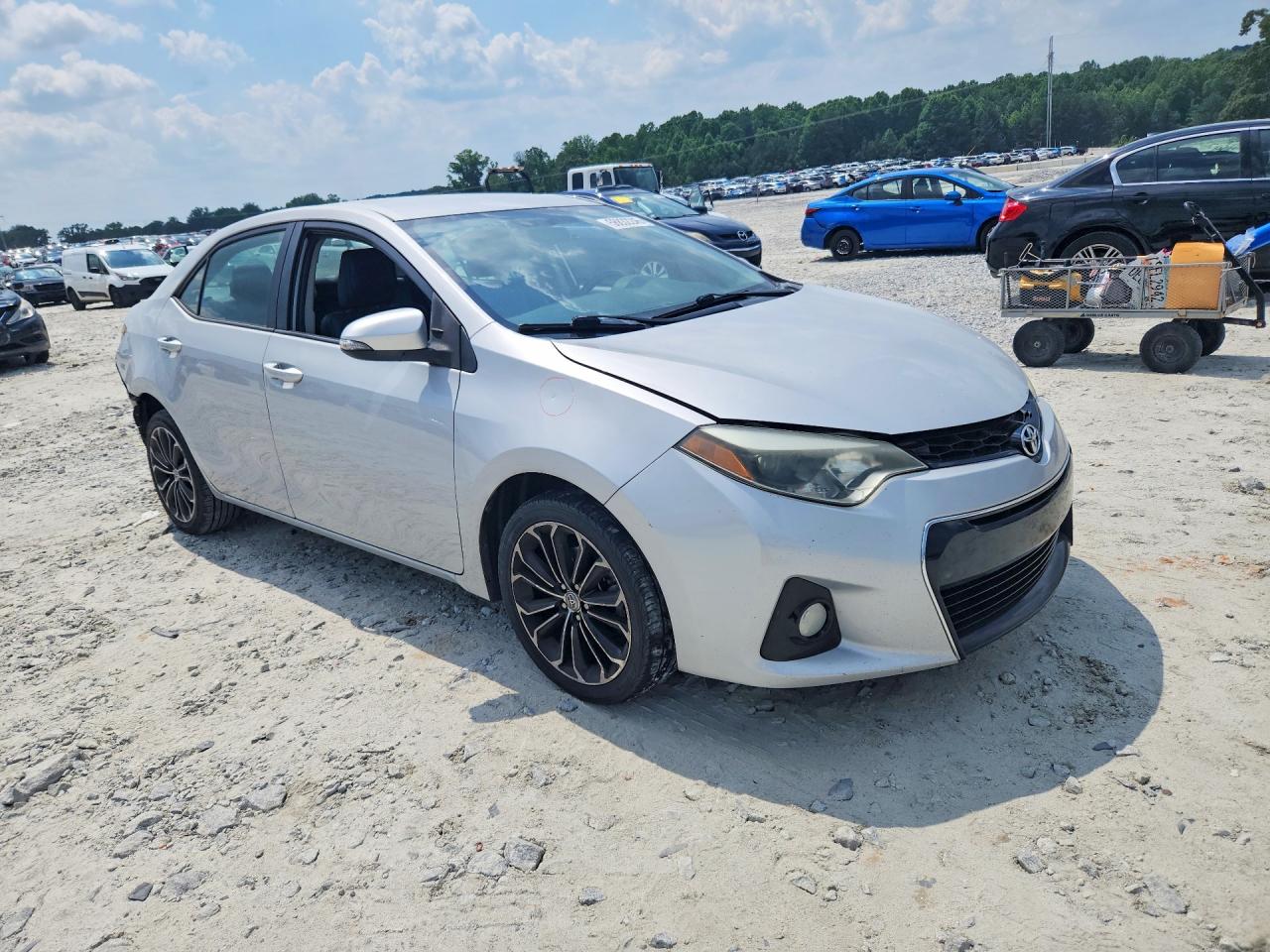 2014 Toyota Corolla S Plus Silver vin: 2T1BURHE1EC109064