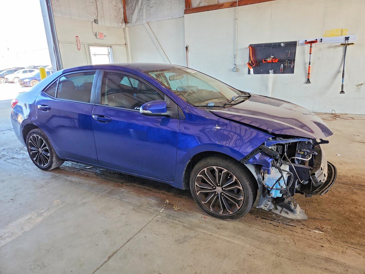 2014 Toyota Corolla S Plus Blue vin: 2T1BURHE1EC112014