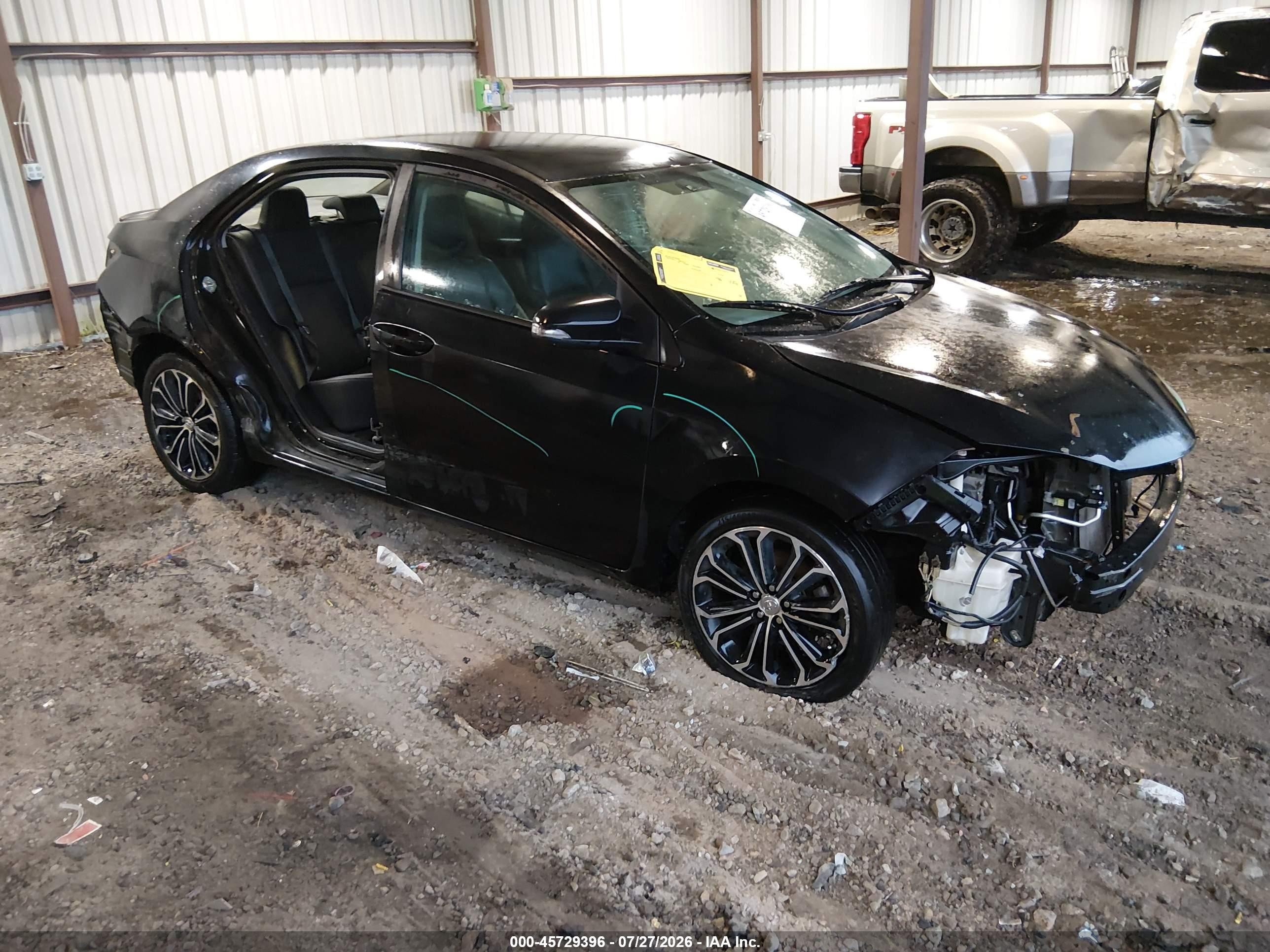 2014 Toyota Corolla S Plus Черный vin: 2T1BURHE1EC117200