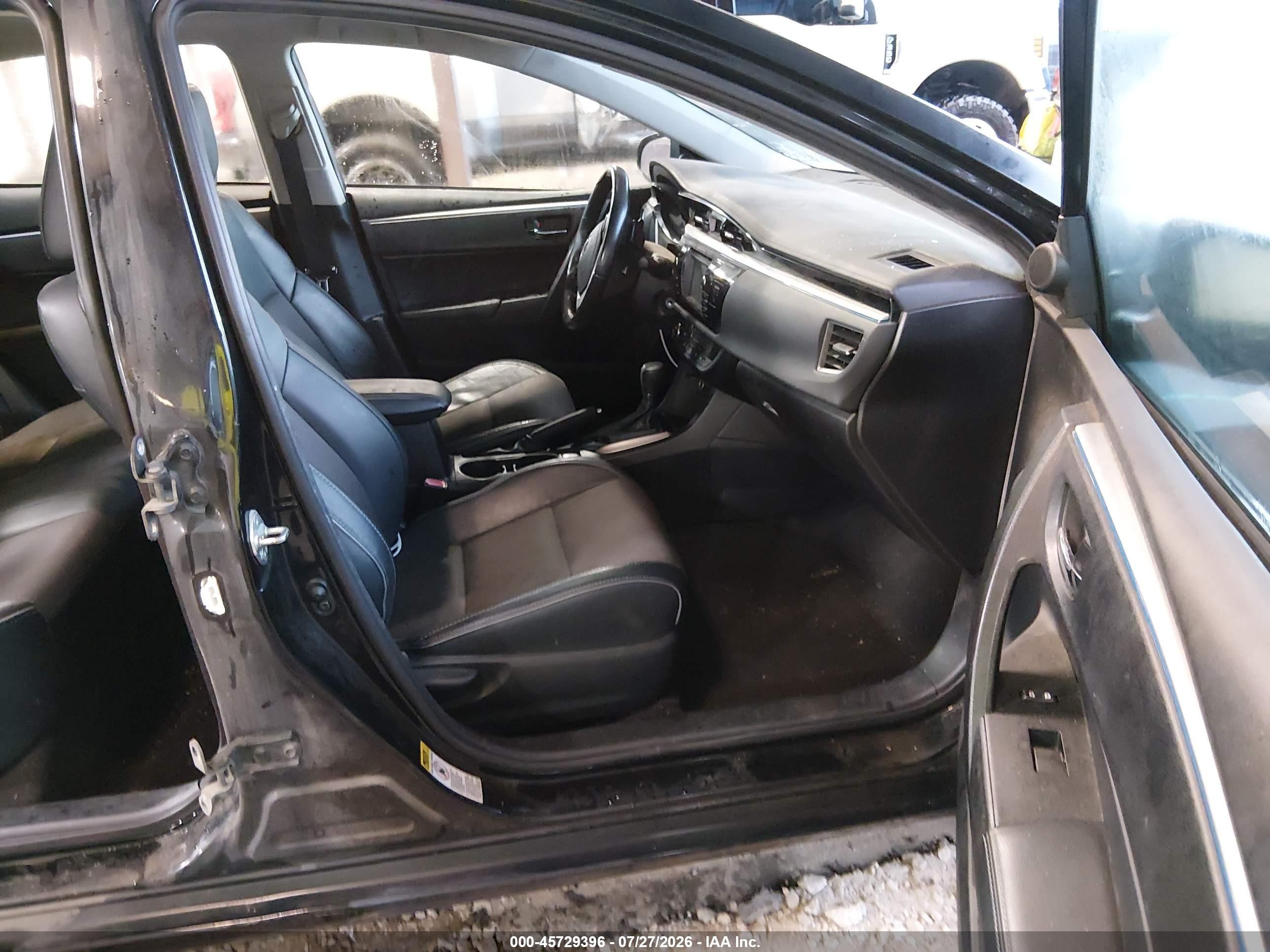 2014 Toyota Corolla S Plus Black vin: 2T1BURHE1EC117200