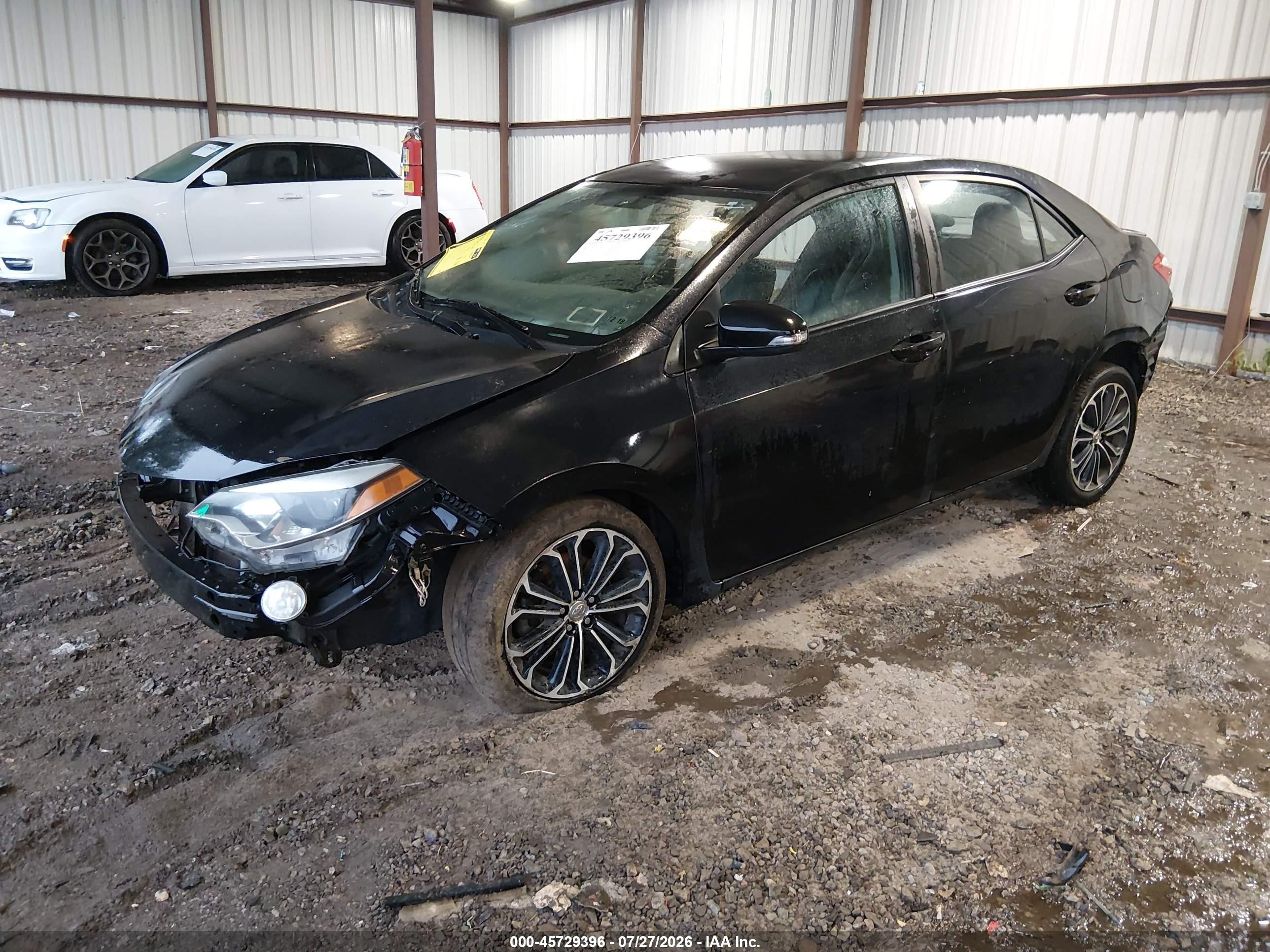 2014 Toyota Corolla S Plus Black vin: 2T1BURHE1EC117200