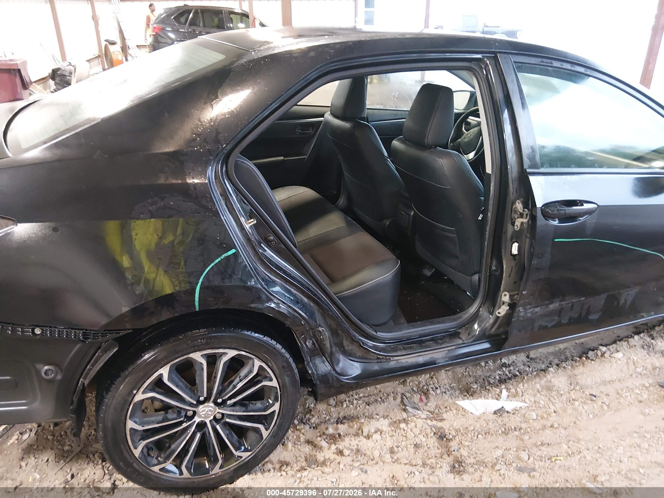 2014 Toyota Corolla S Plus Black vin: 2T1BURHE1EC117200