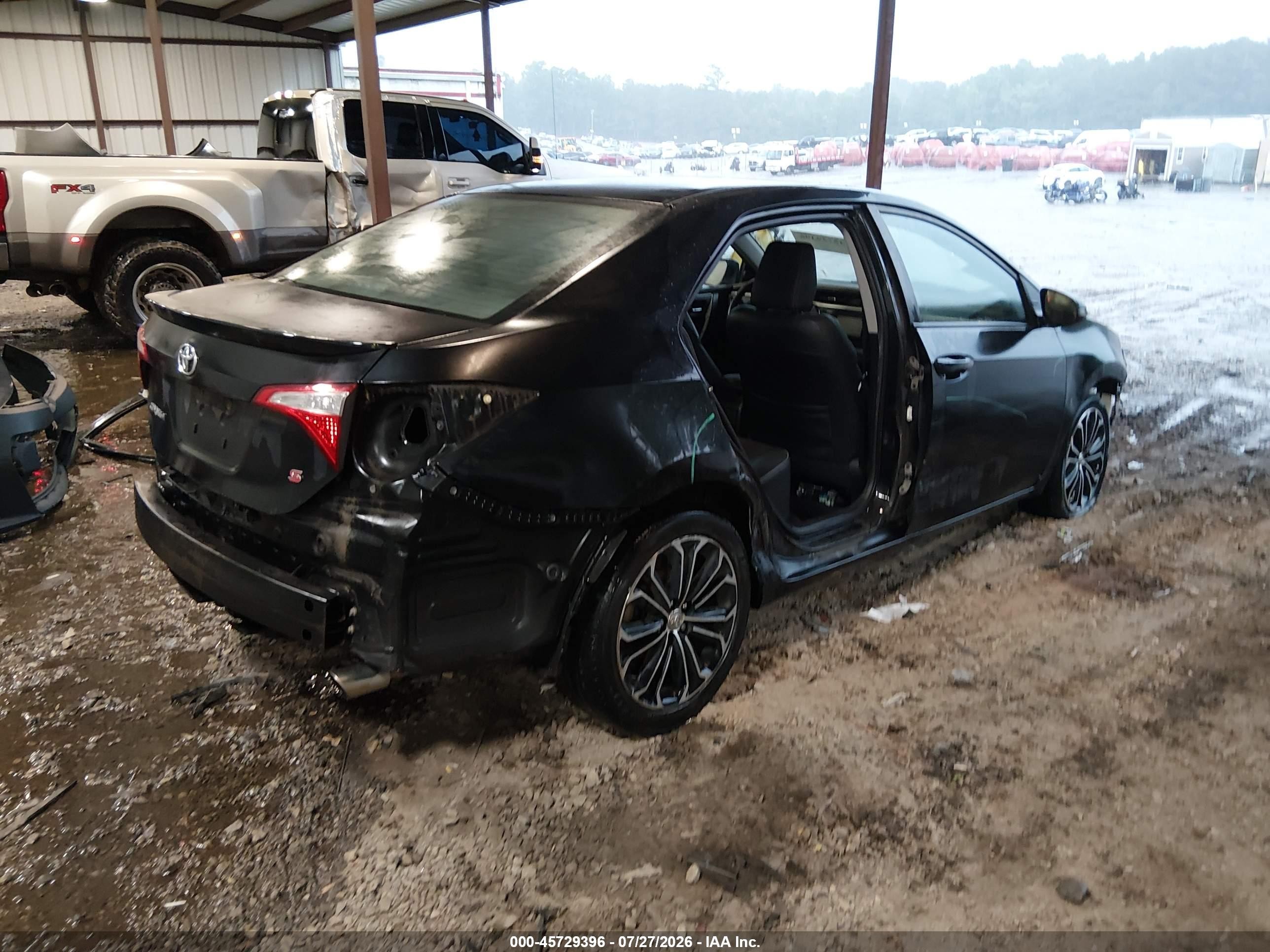 2014 Toyota Corolla S Plus Black vin: 2T1BURHE1EC117200