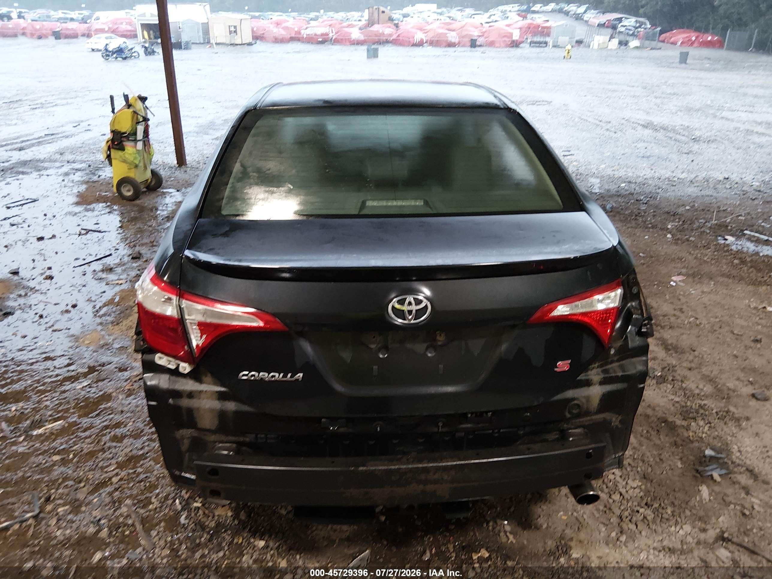 2014 Toyota Corolla S Plus Black vin: 2T1BURHE1EC117200