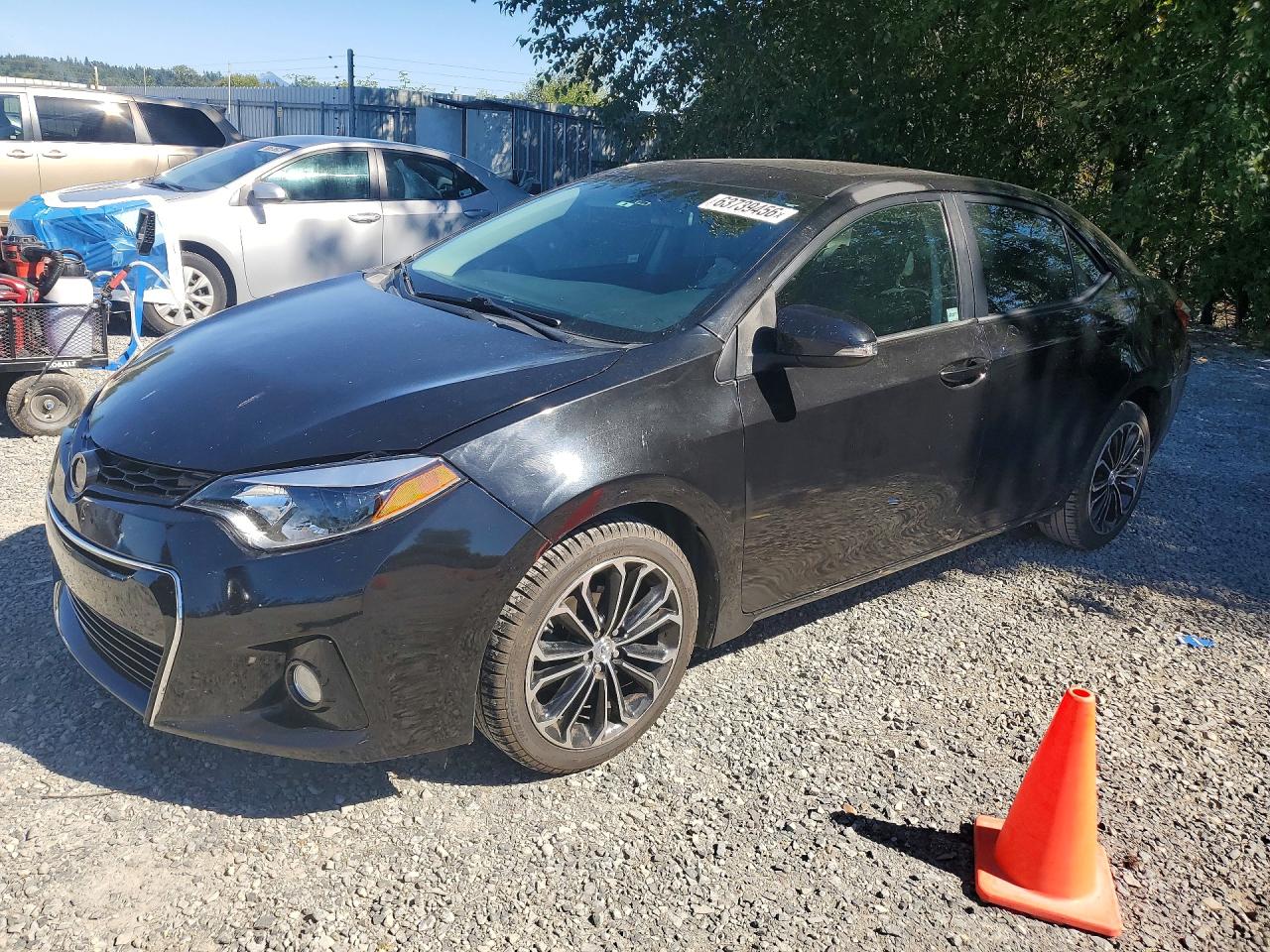 2014 Toyota Corolla S Plus Black vin: 2T1BURHE1EC119061