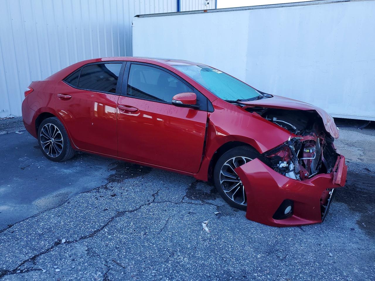2014 Toyota Corolla S Plus Red vin: 2T1BURHE1EC127144