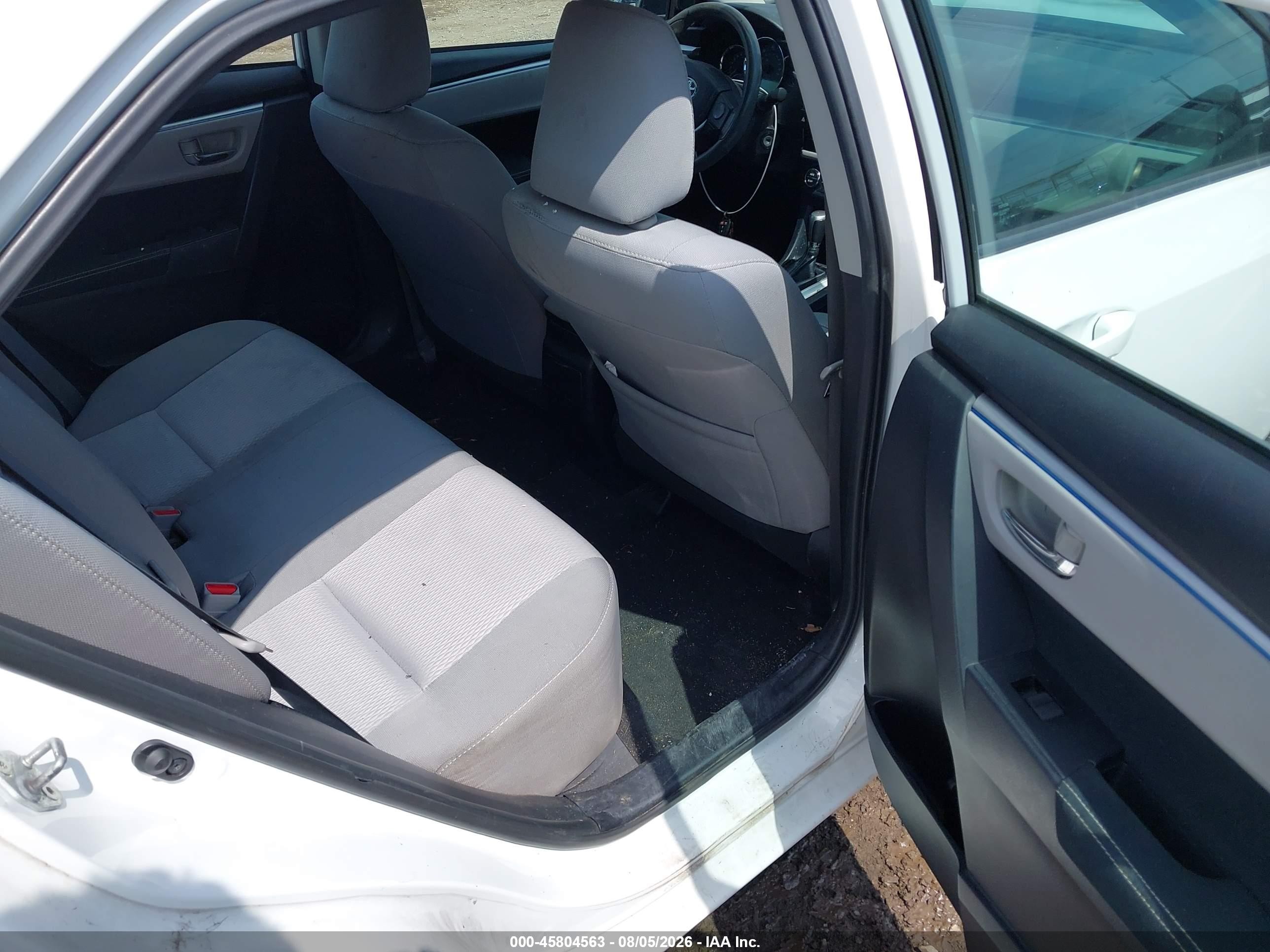 2014 Toyota Corolla Le White vin: 2T1BURHE1EC129847