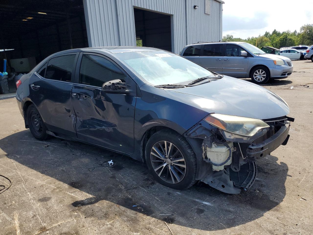 2014 Toyota Corolla Le Blue vin: 2T1BURHE1EC138578