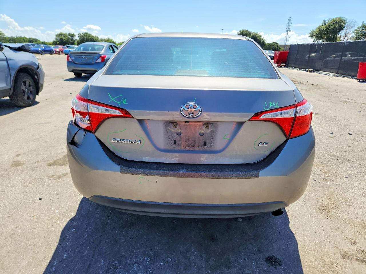 2014 Toyota Corolla Le Gray vin: 2T1BURHE1EC141254