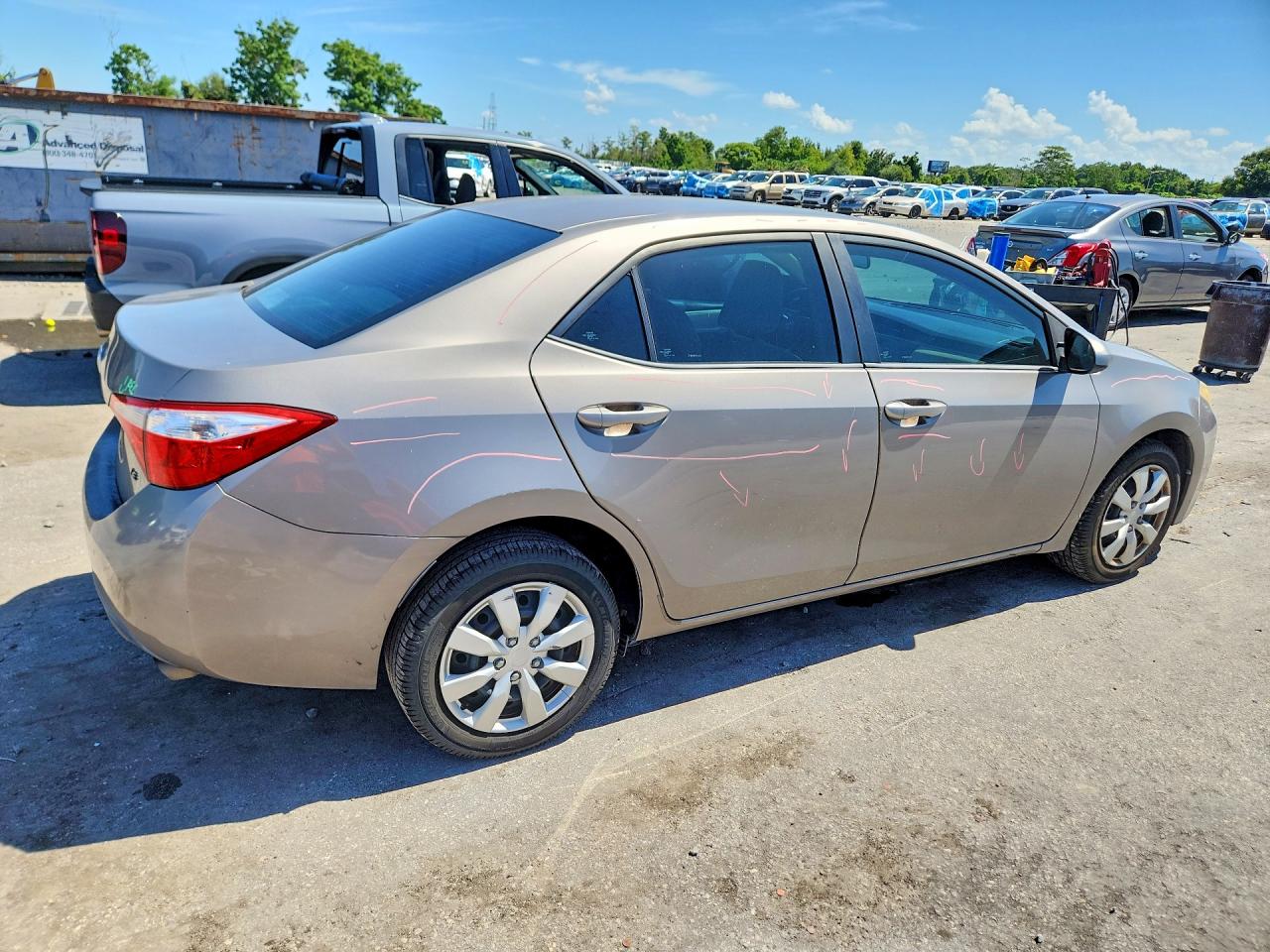 2014 Toyota Corolla Le Gray vin: 2T1BURHE1EC141254