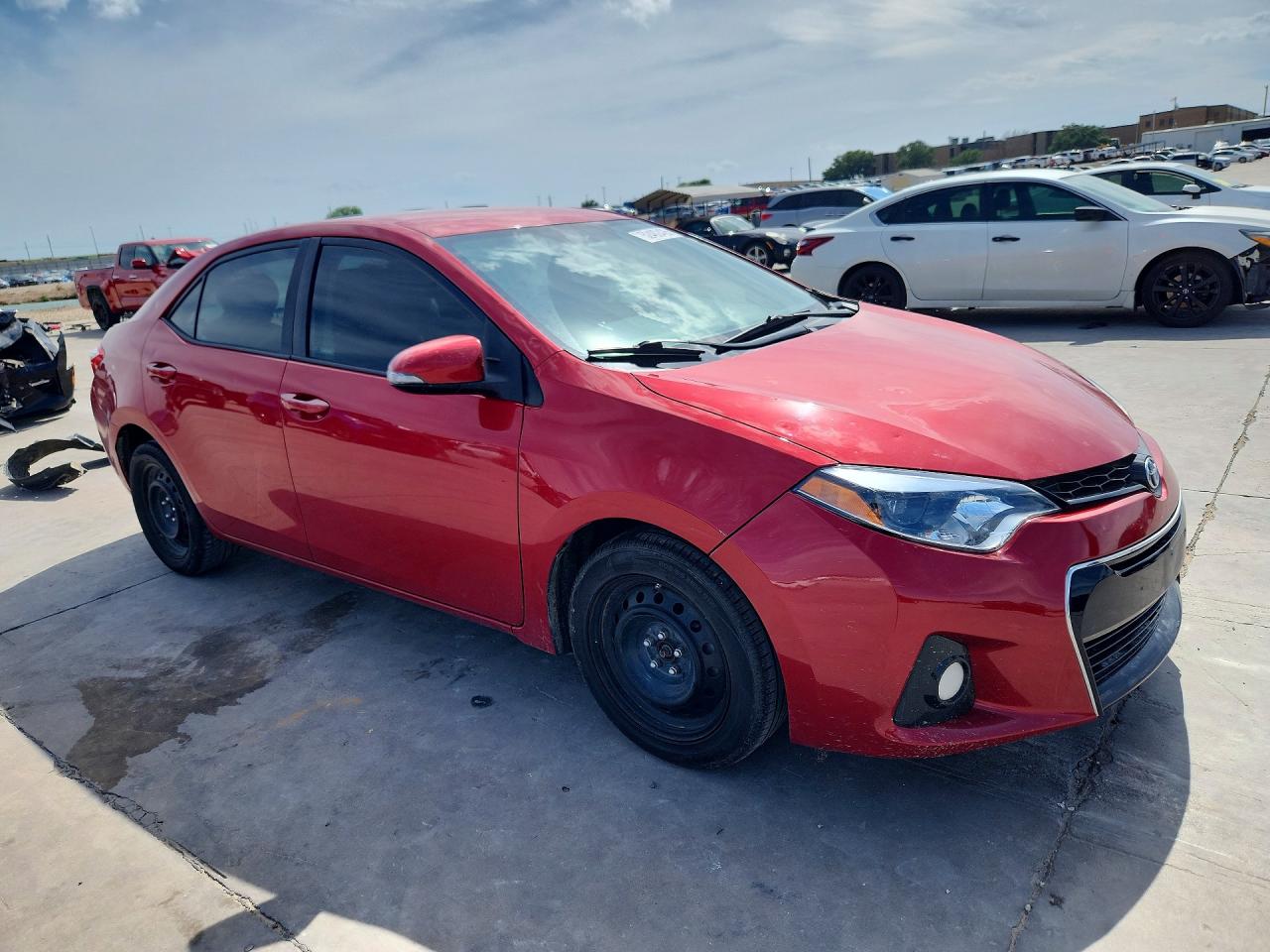 2014 Toyota Corolla S Red vin: 2T1BURHE1EC143988