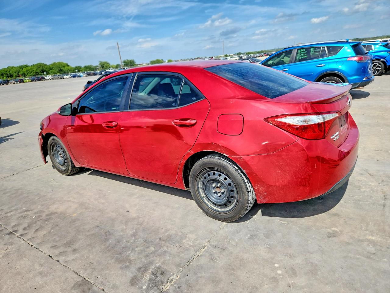 2014 Toyota Corolla S Red vin: 2T1BURHE1EC143988