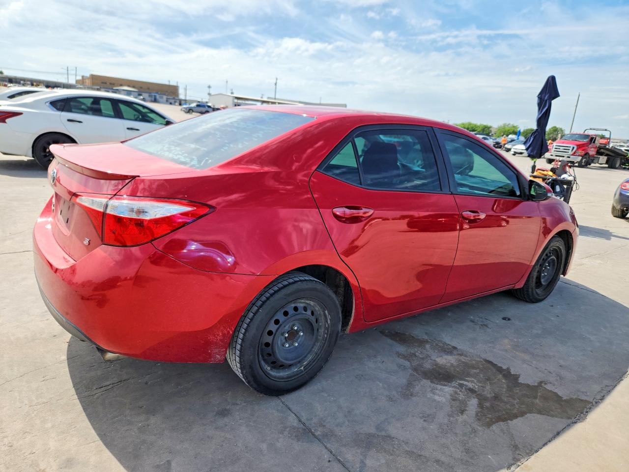2014 Toyota Corolla S Red vin: 2T1BURHE1EC143988
