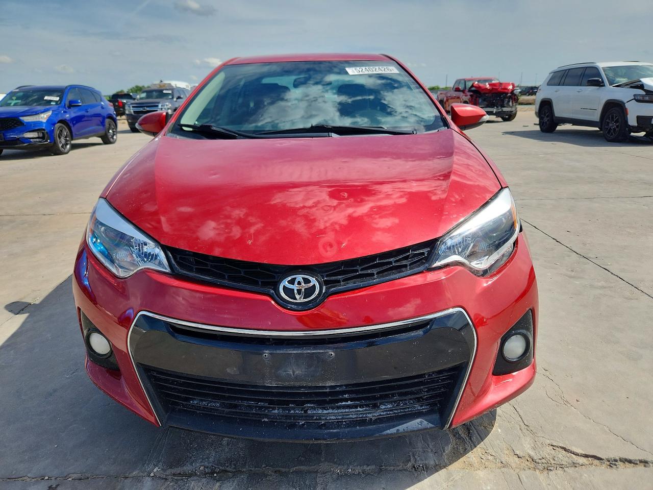 2014 Toyota Corolla S Red vin: 2T1BURHE1EC143988