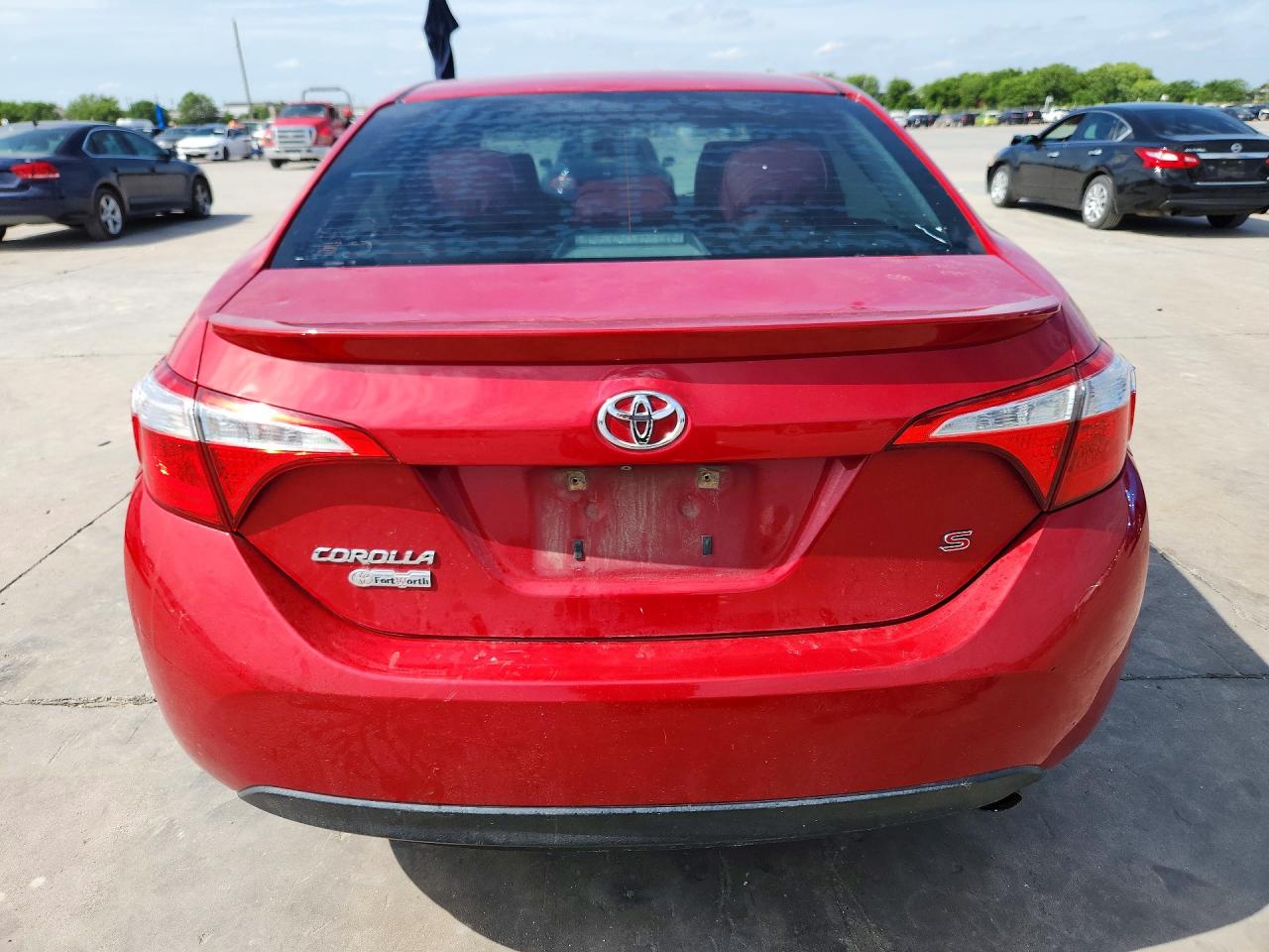 2014 Toyota Corolla S Red vin: 2T1BURHE1EC143988