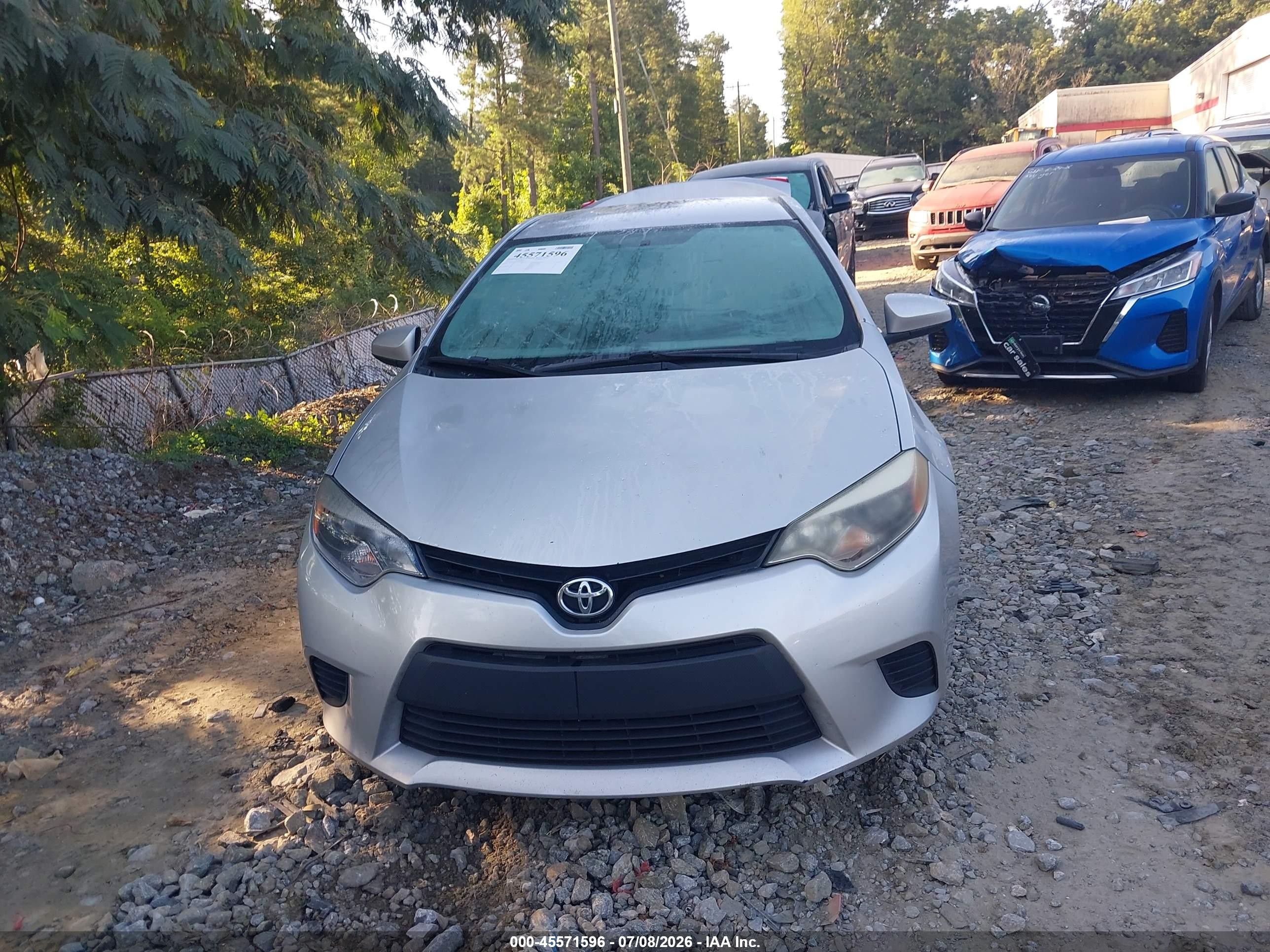 2014 Toyota Corolla Le Silver vin: 2T1BURHE1EC150729