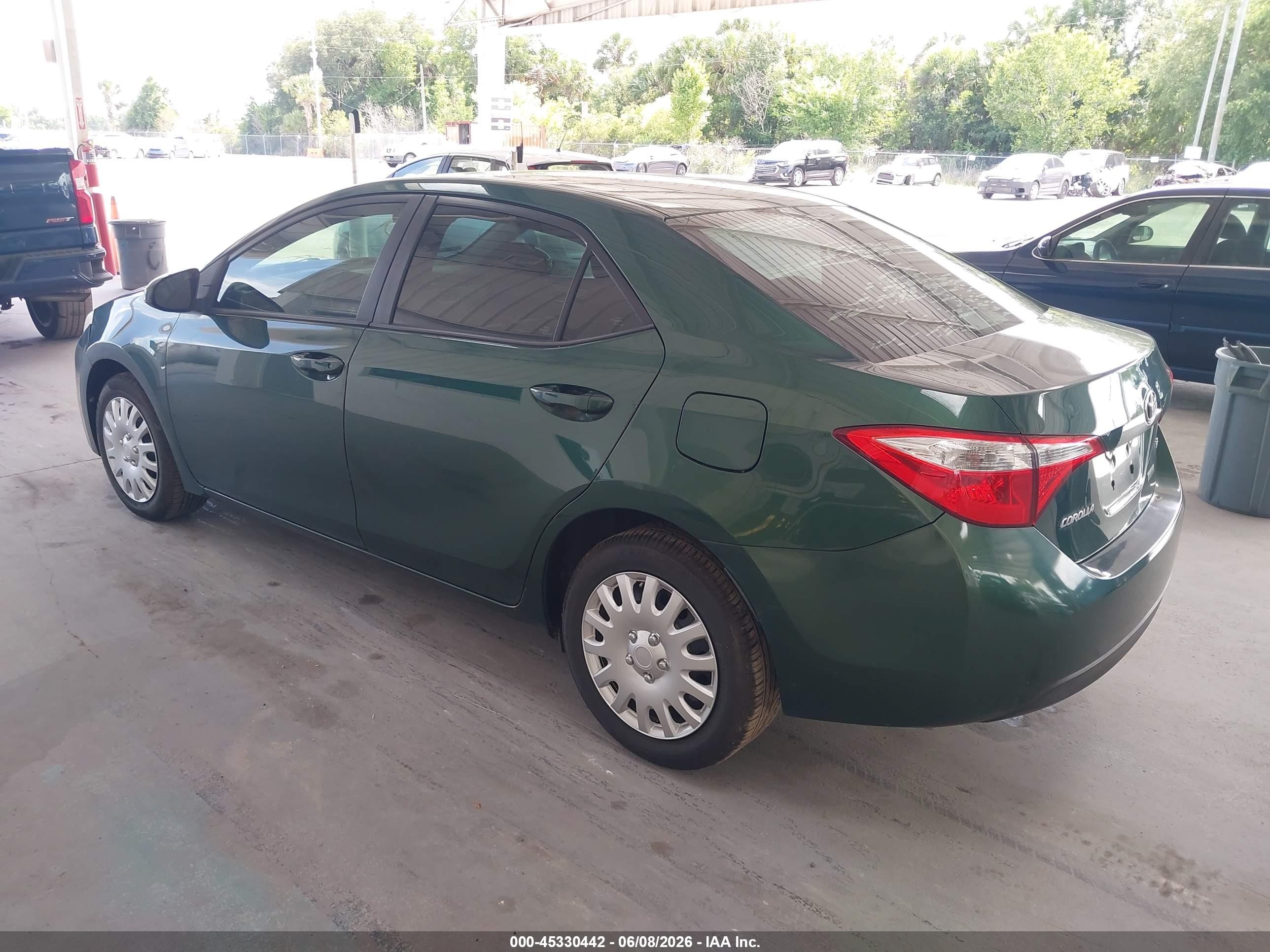2014 Toyota Corolla Le Green vin: 2T1BURHE1EC152934