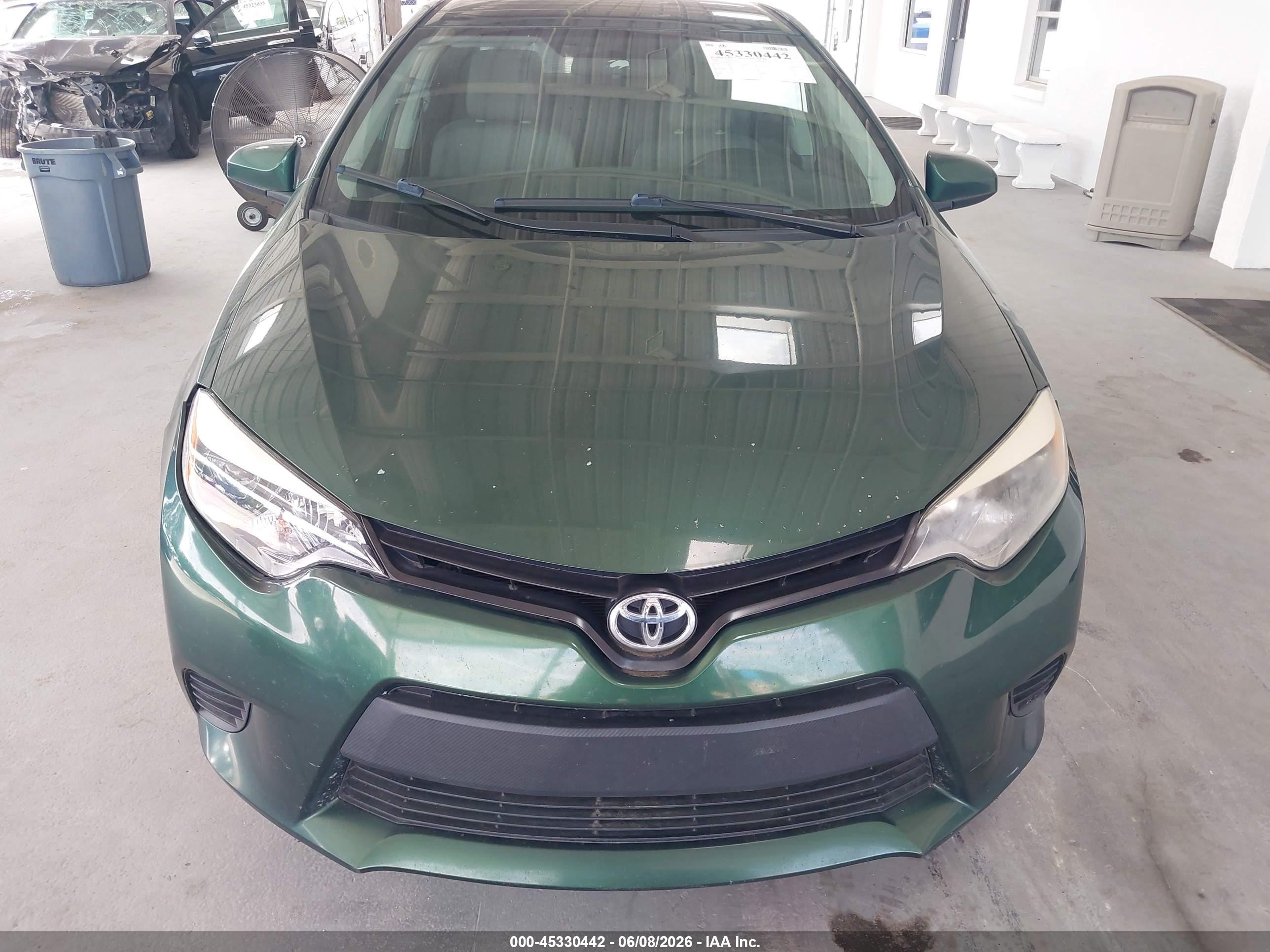 2014 Toyota Corolla Le Green vin: 2T1BURHE1EC152934