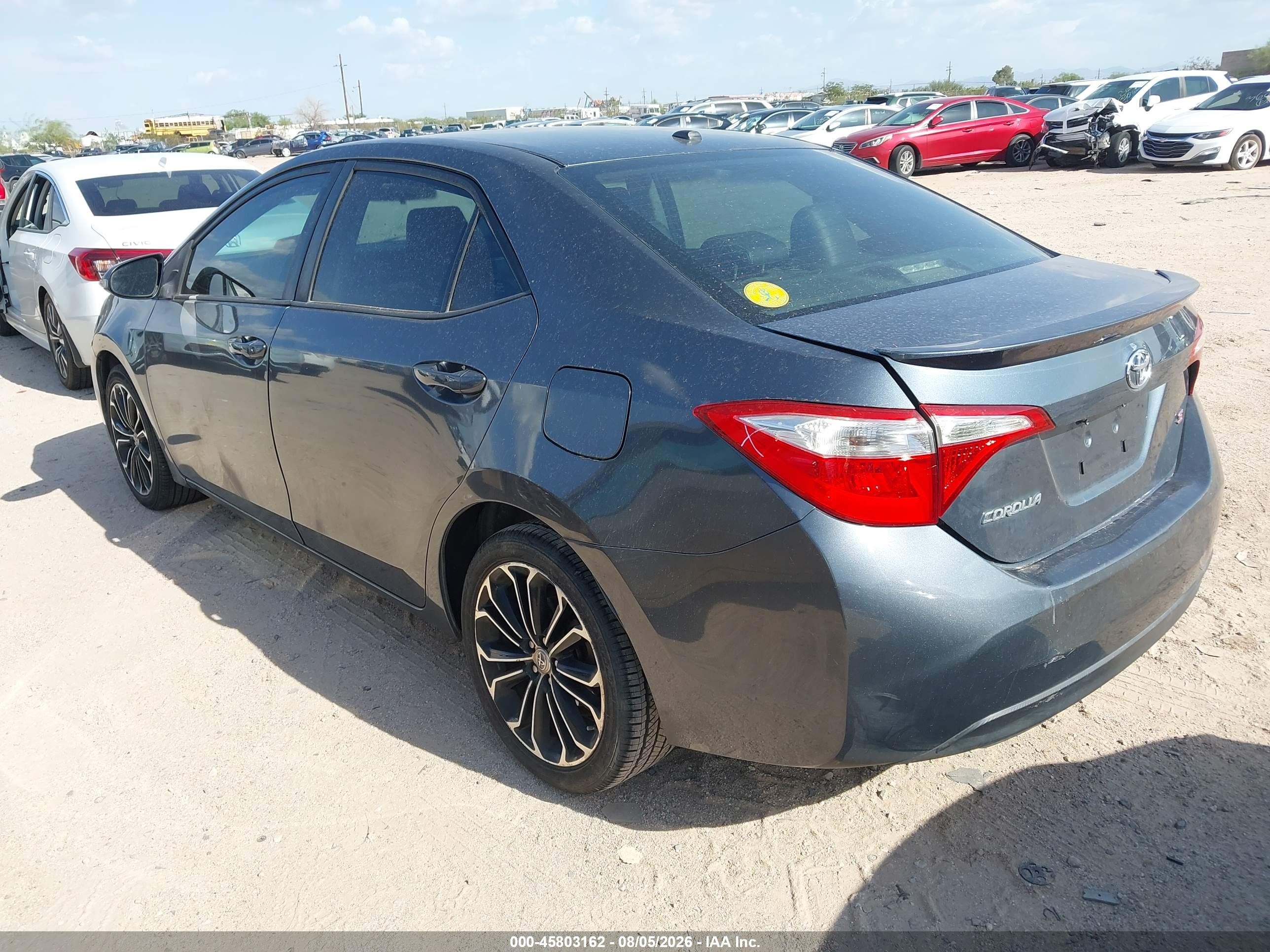 2014 Toyota Corolla S Plus Blue vin: 2T1BURHE1EC165831
