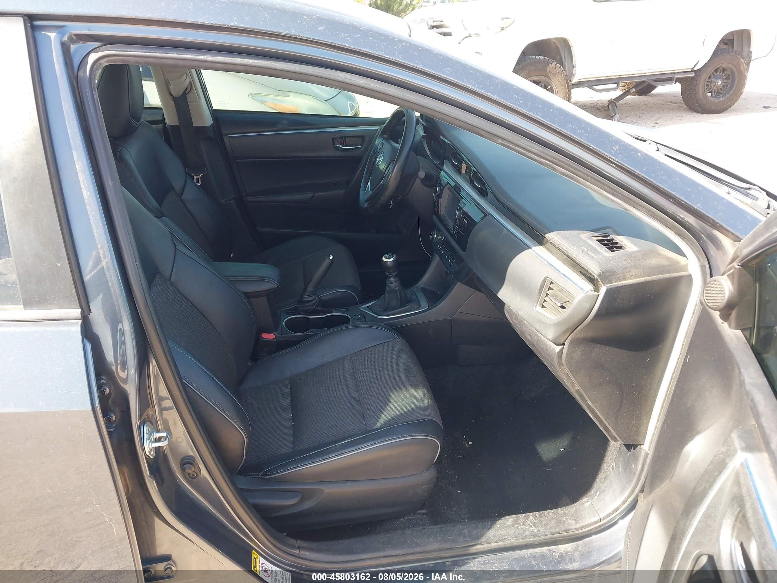 2014 Toyota Corolla S Plus Blue vin: 2T1BURHE1EC165831