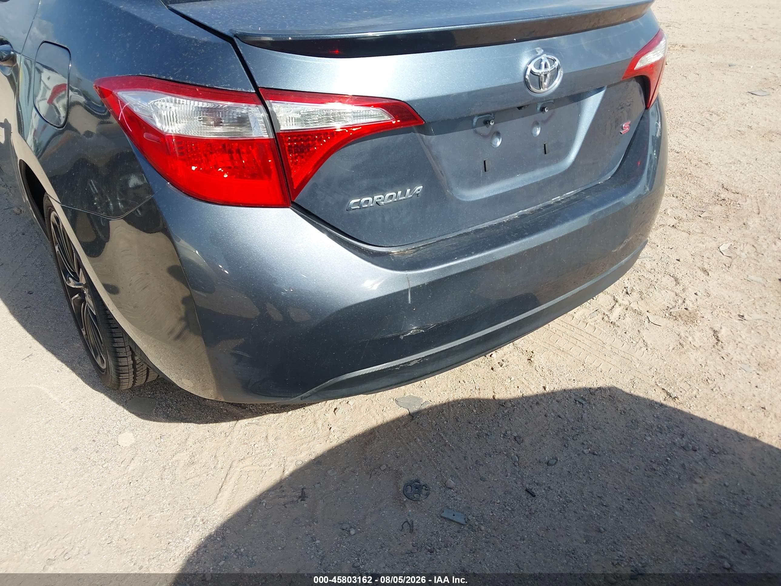 2014 Toyota Corolla S Plus Blue vin: 2T1BURHE1EC165831
