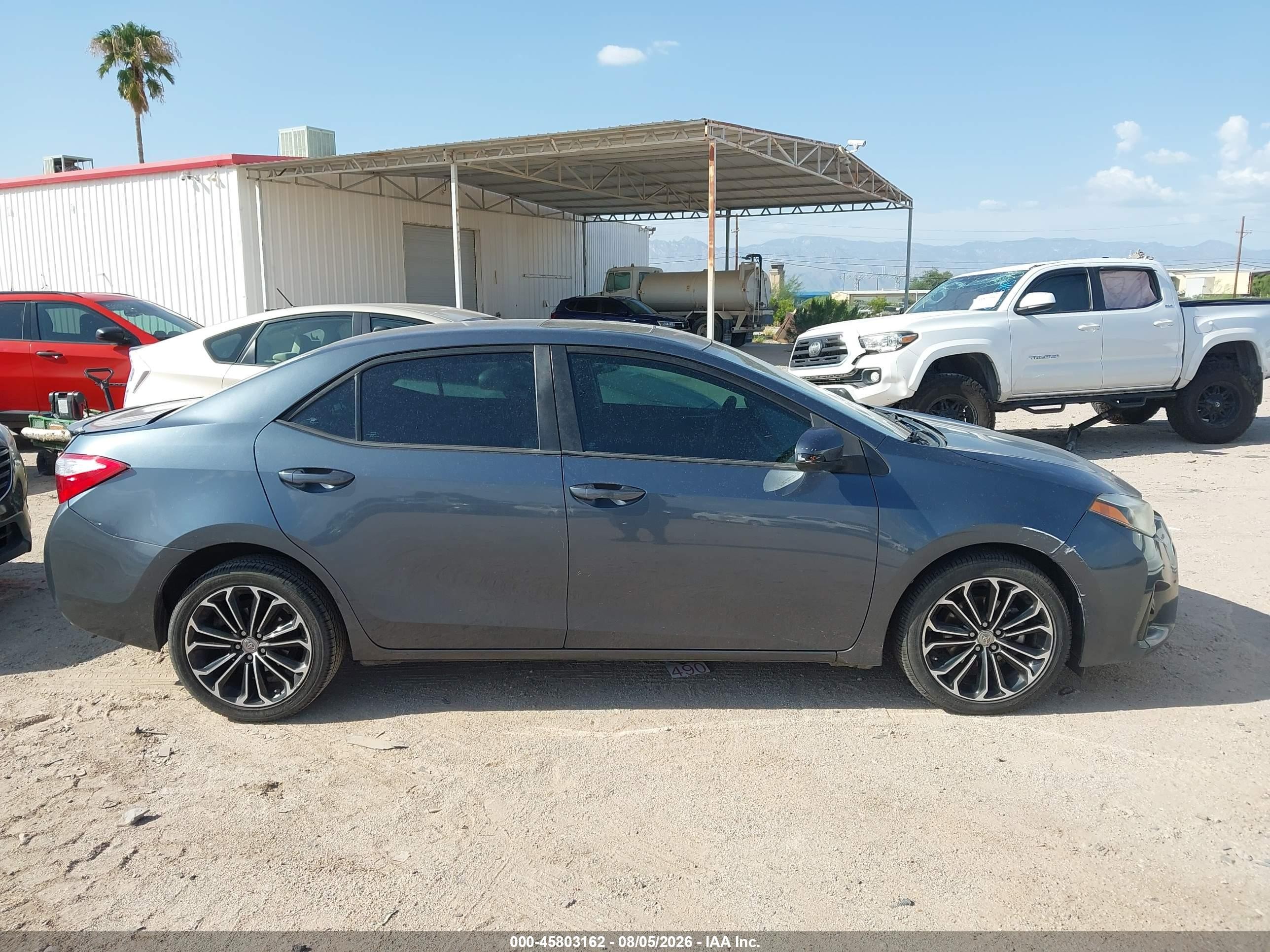 2014 Toyota Corolla S Plus Blue vin: 2T1BURHE1EC165831