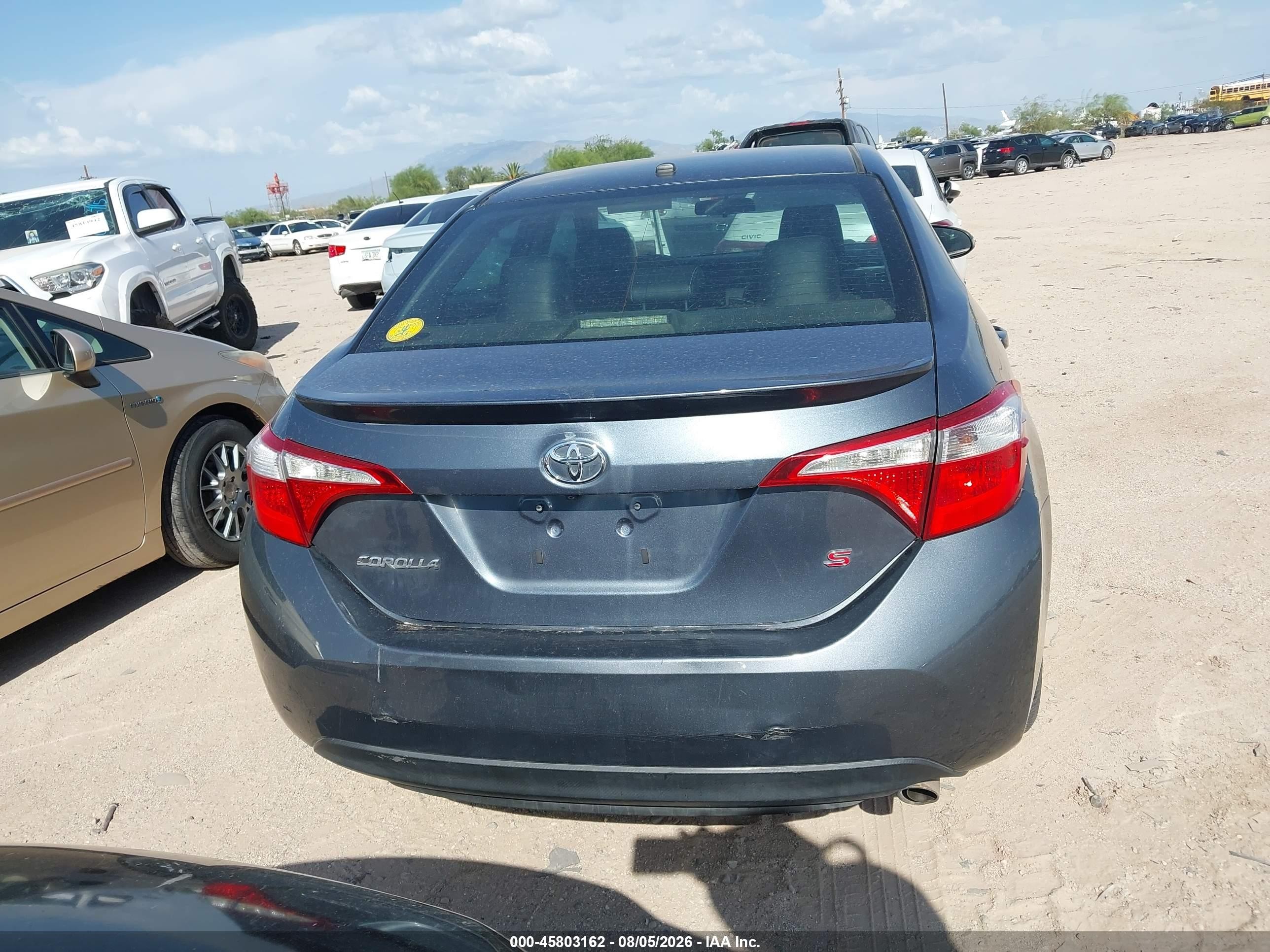 2014 Toyota Corolla S Plus Blue vin: 2T1BURHE1EC165831