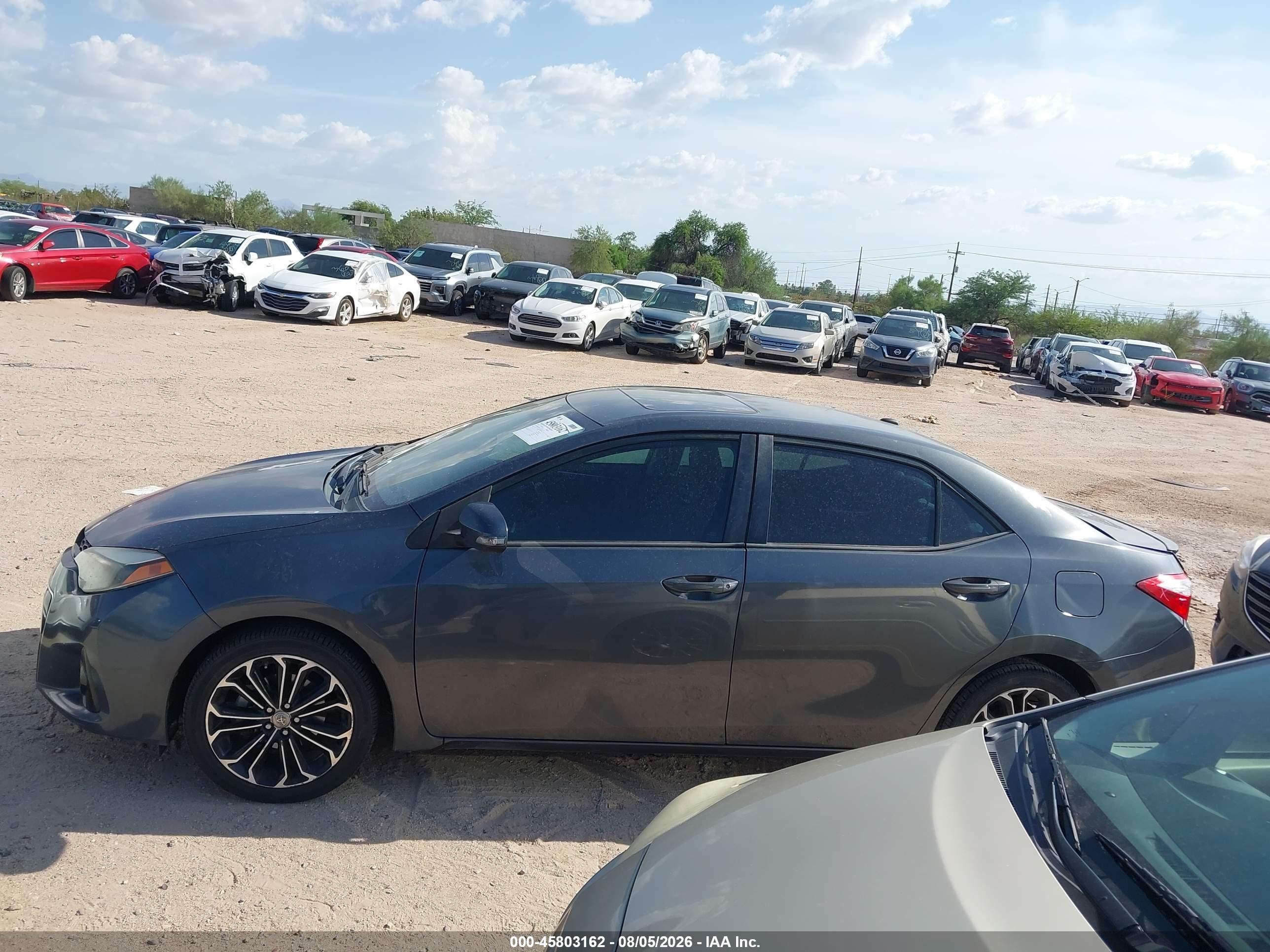 2014 Toyota Corolla S Plus Blue vin: 2T1BURHE1EC165831
