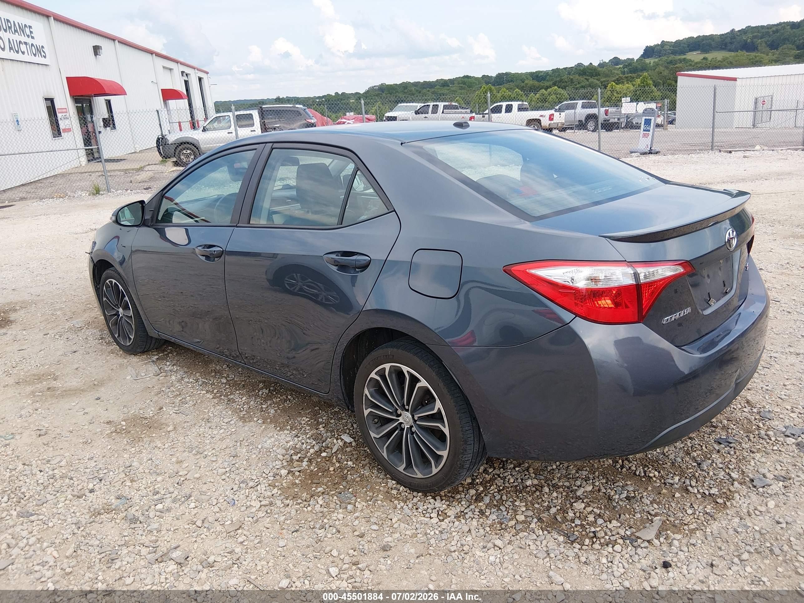 2014 Toyota Corolla S Plus Gray vin: 2T1BURHE1EC166588