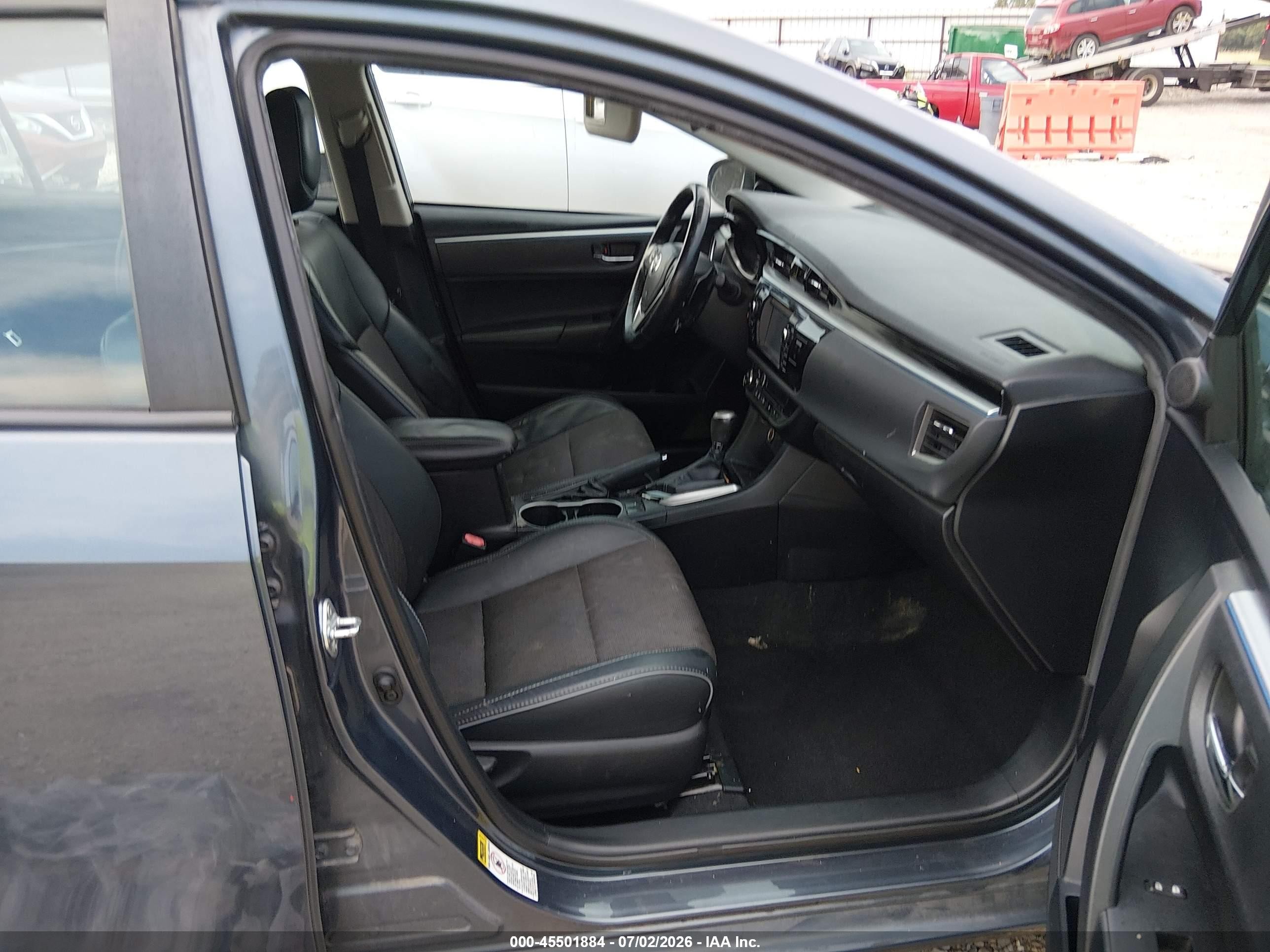 2014 Toyota Corolla S Plus Gray vin: 2T1BURHE1EC166588