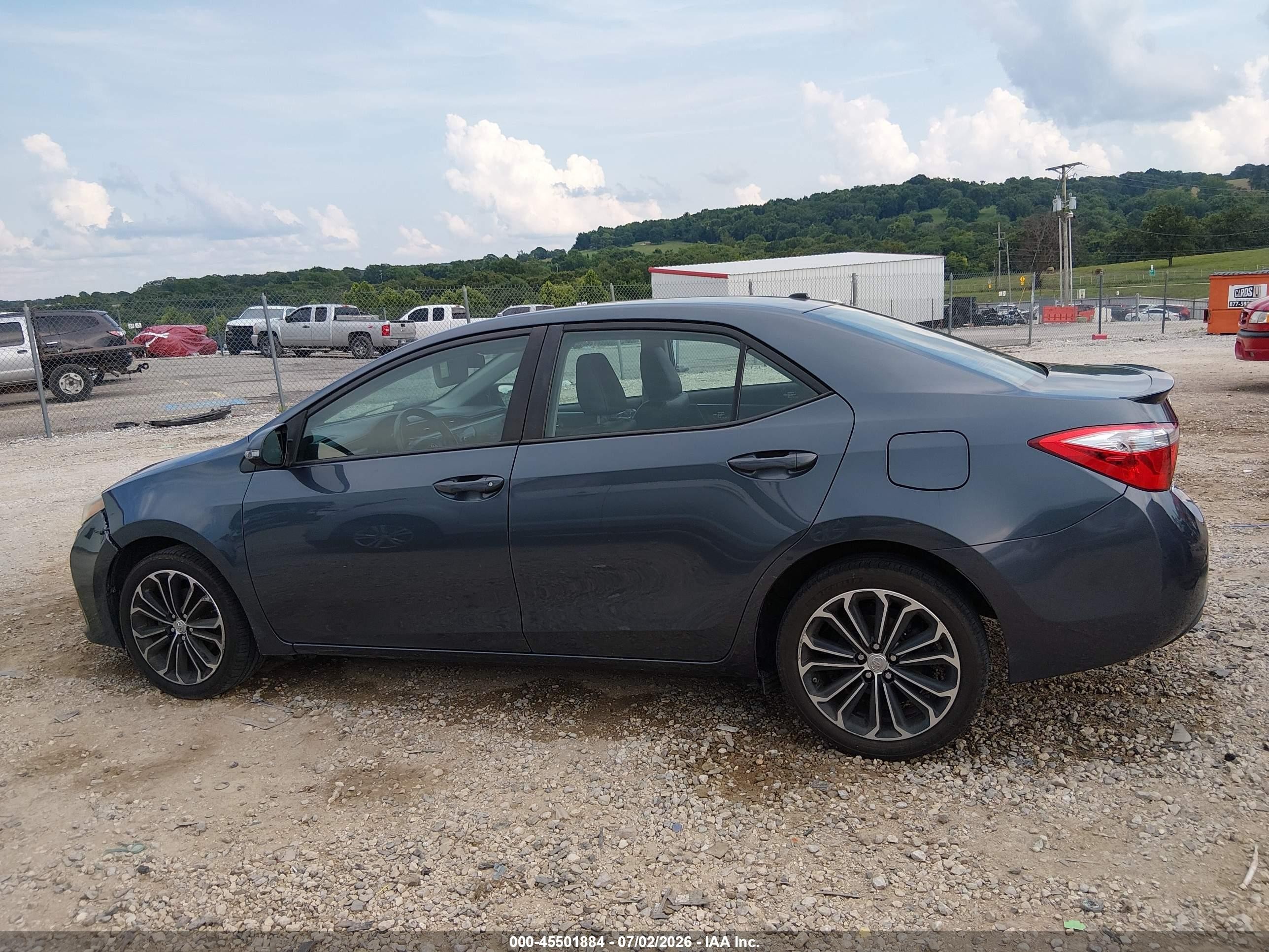 2014 Toyota Corolla S Plus Gray vin: 2T1BURHE1EC166588