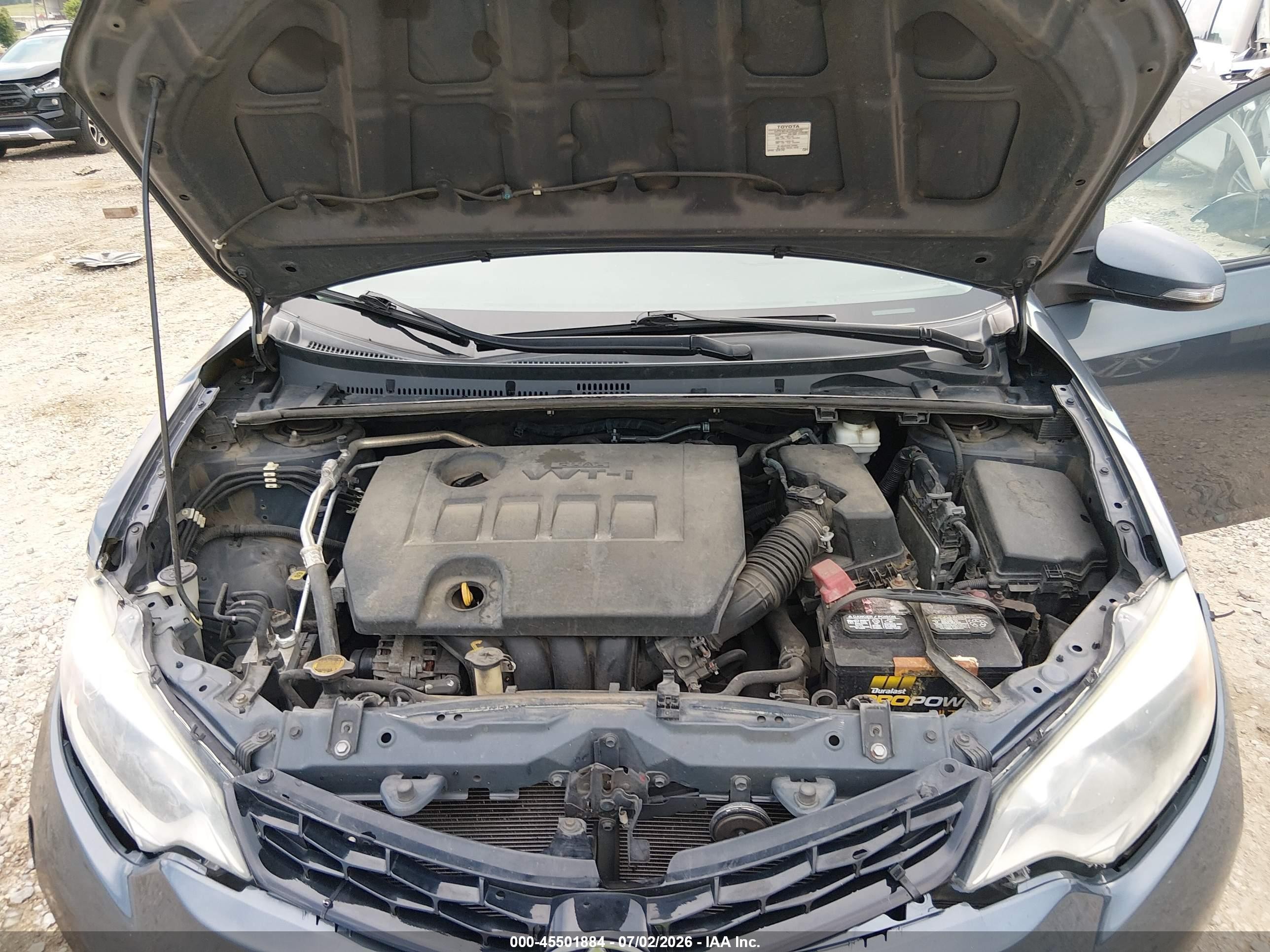 2014 Toyota Corolla S Plus Gray vin: 2T1BURHE1EC166588