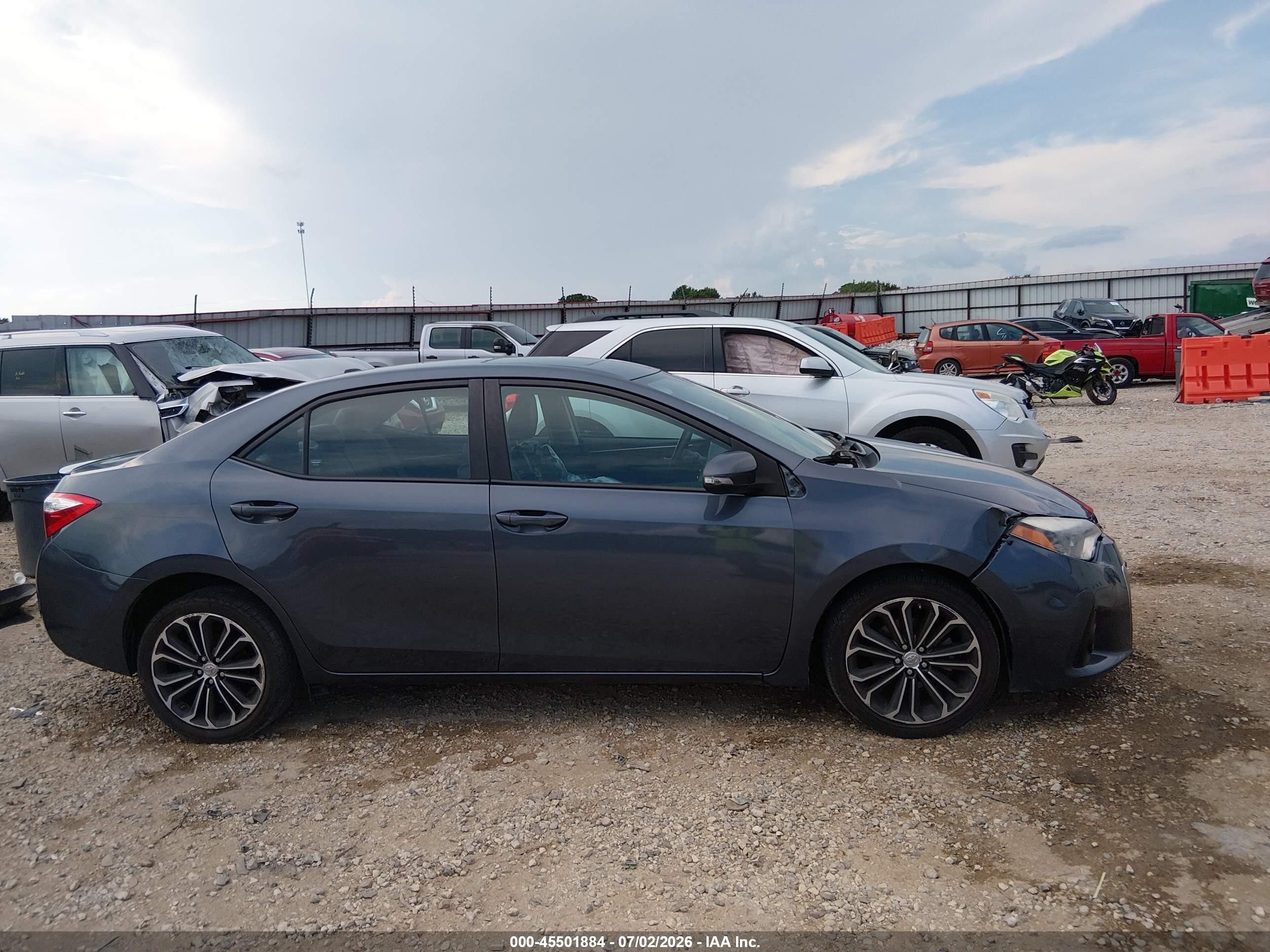2014 Toyota Corolla S Plus Gray vin: 2T1BURHE1EC166588