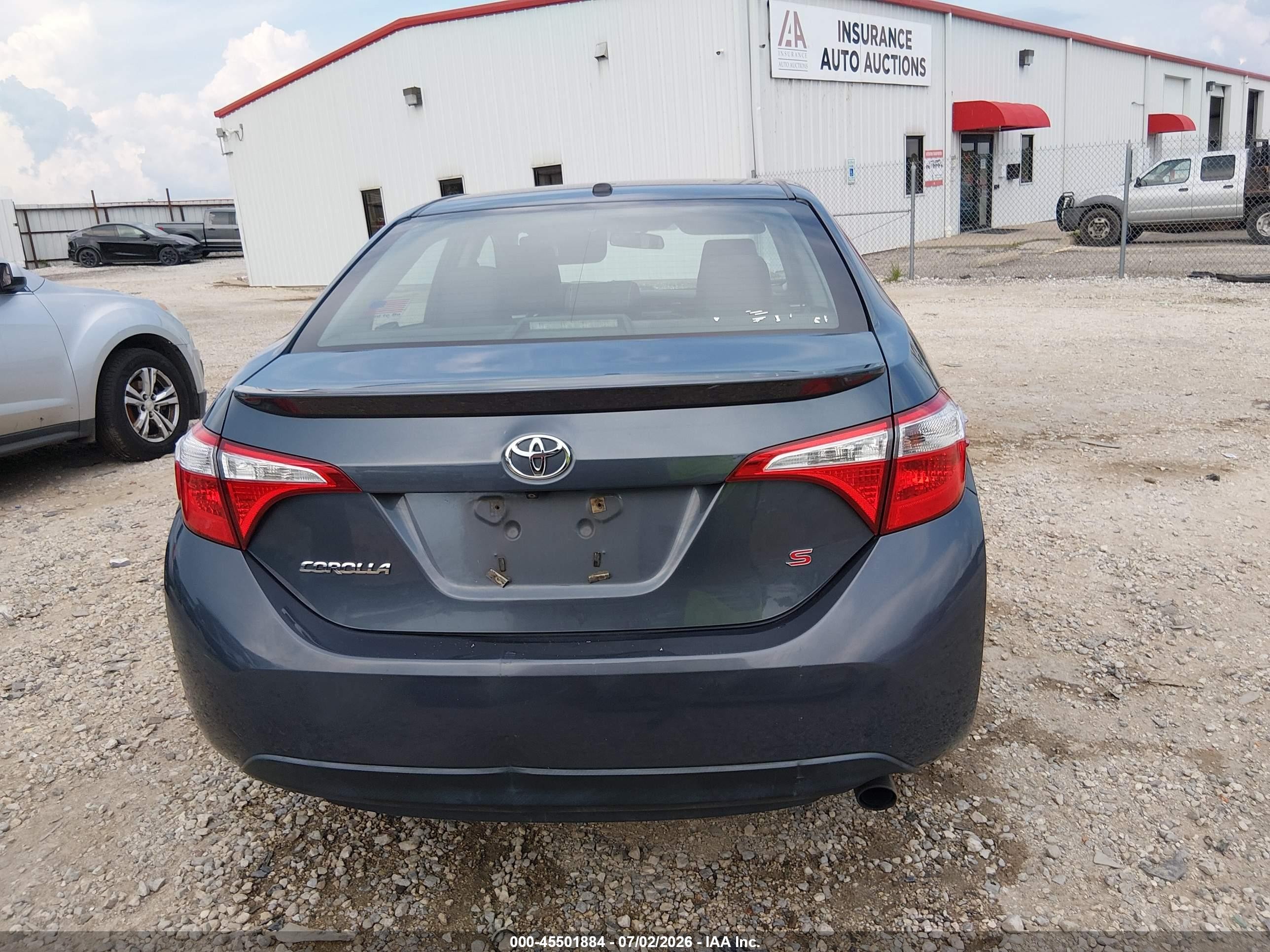 2014 Toyota Corolla S Plus Gray vin: 2T1BURHE1EC166588