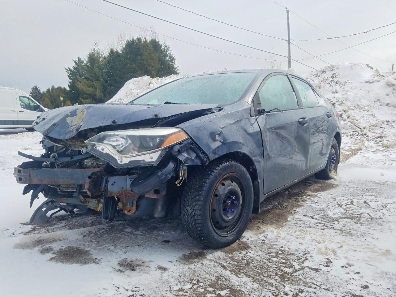 2014 Toyota Corolla L Blue vin: 2T1BURHE1EC171807