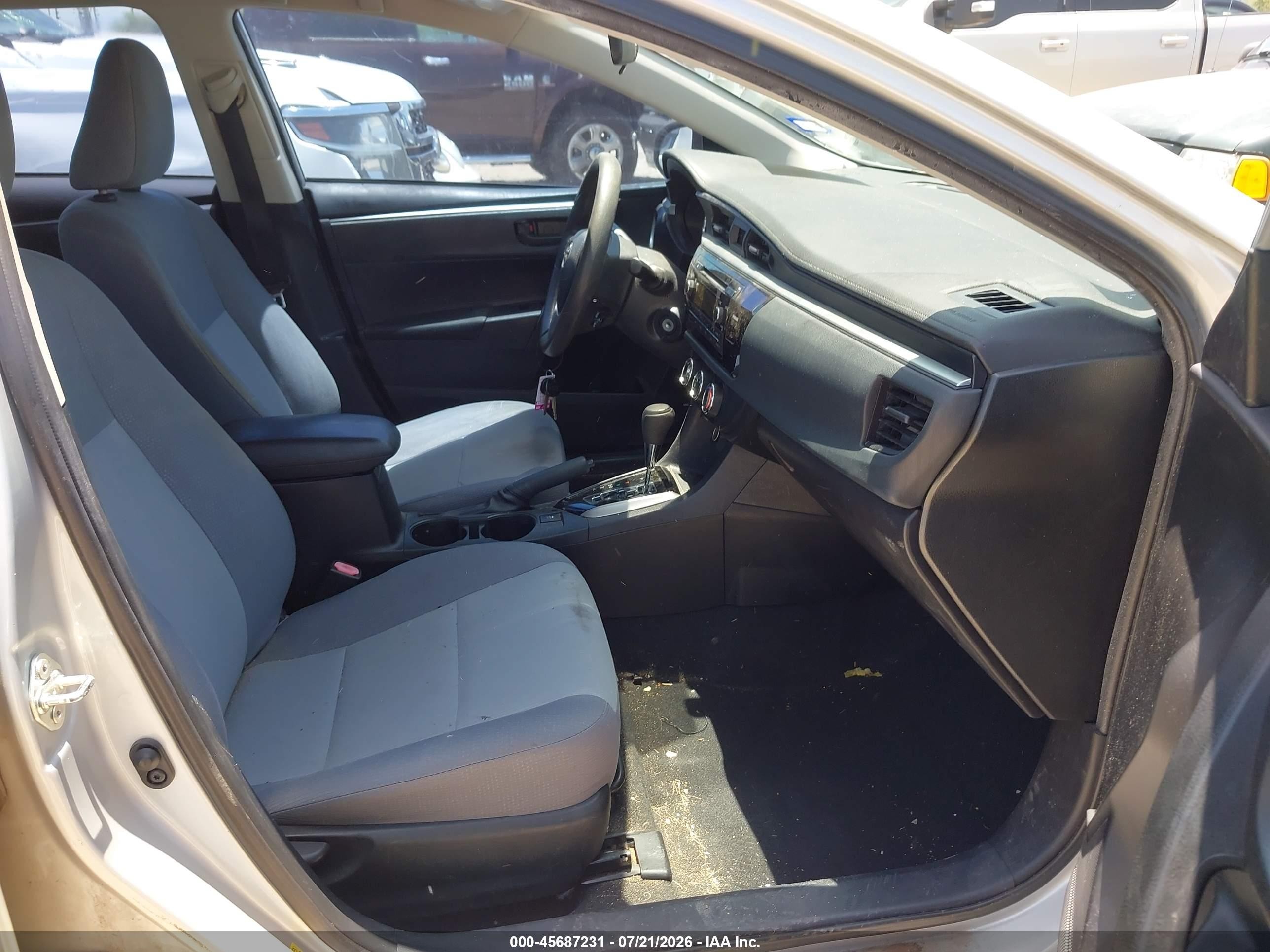 2014 Toyota Corolla L Silver vin: 2T1BURHE1EC176909