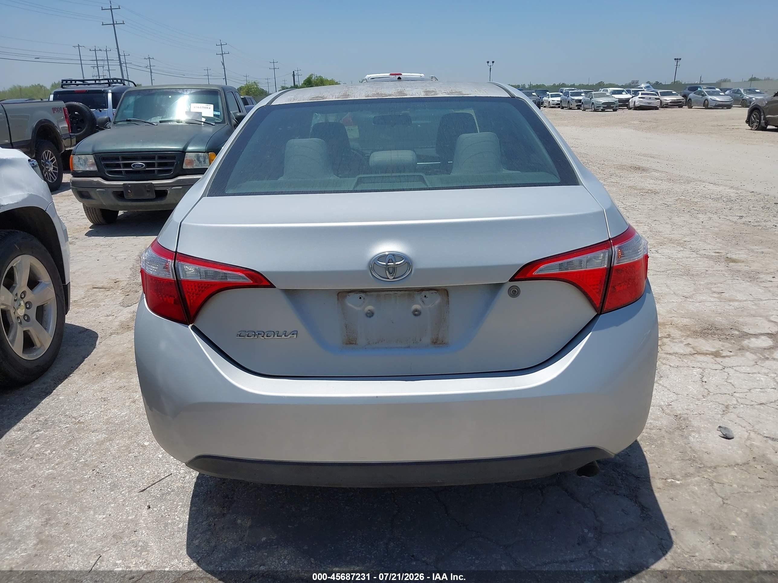 2014 Toyota Corolla L Silver vin: 2T1BURHE1EC176909
