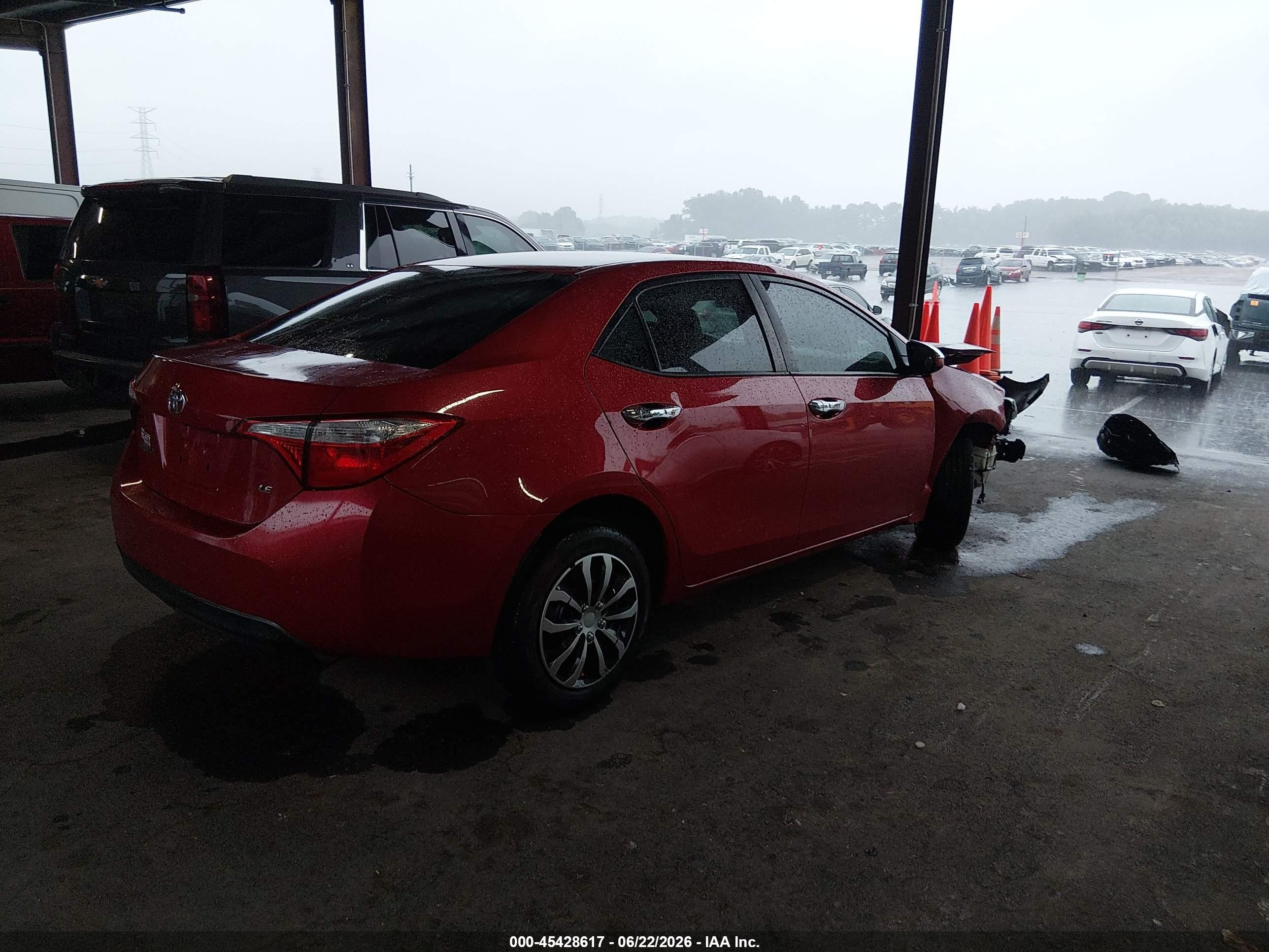 2014 Toyota Corolla Le Red vin: 2T1BURHE1EC177025
