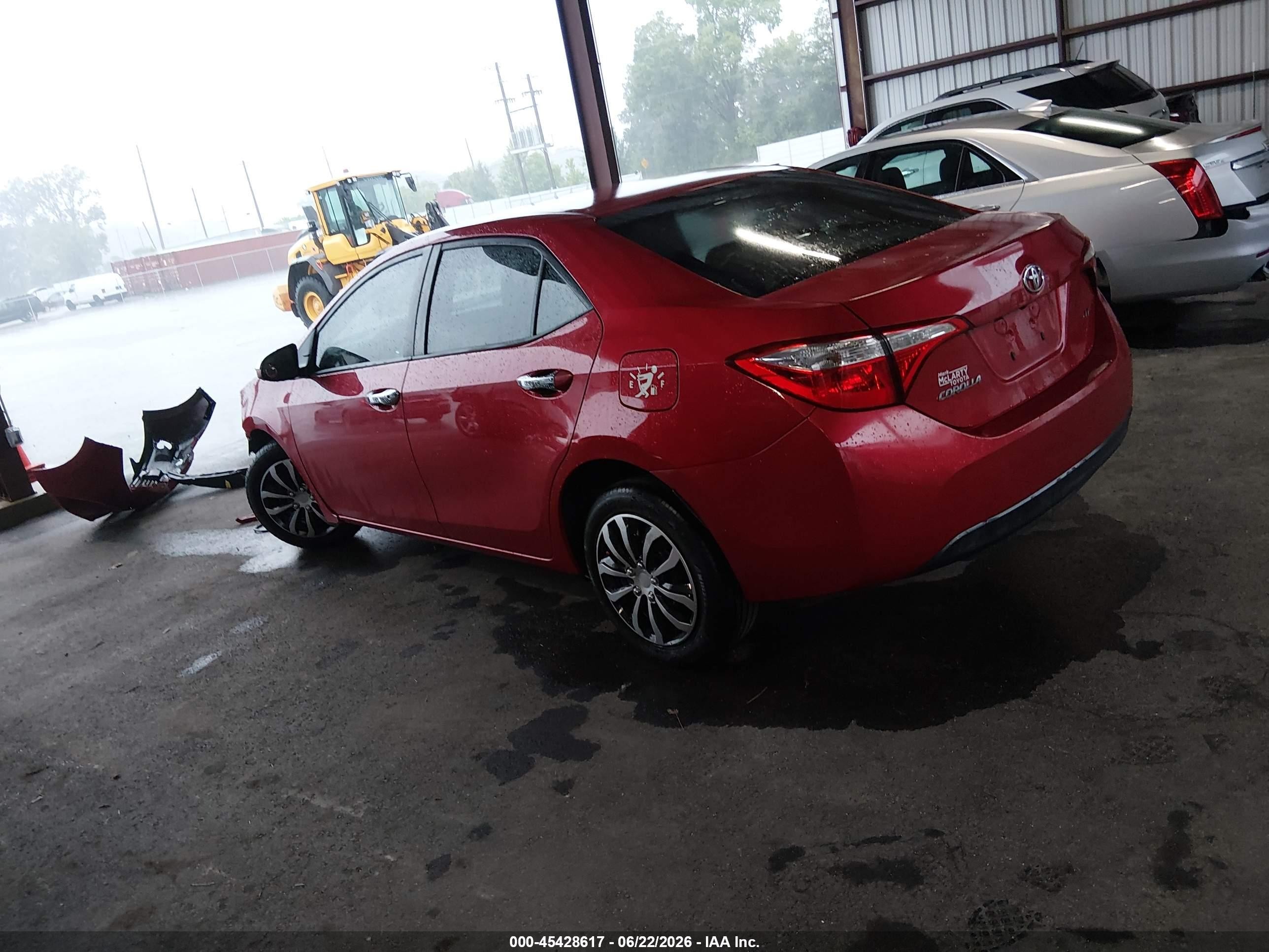 2014 Toyota Corolla Le Red vin: 2T1BURHE1EC177025