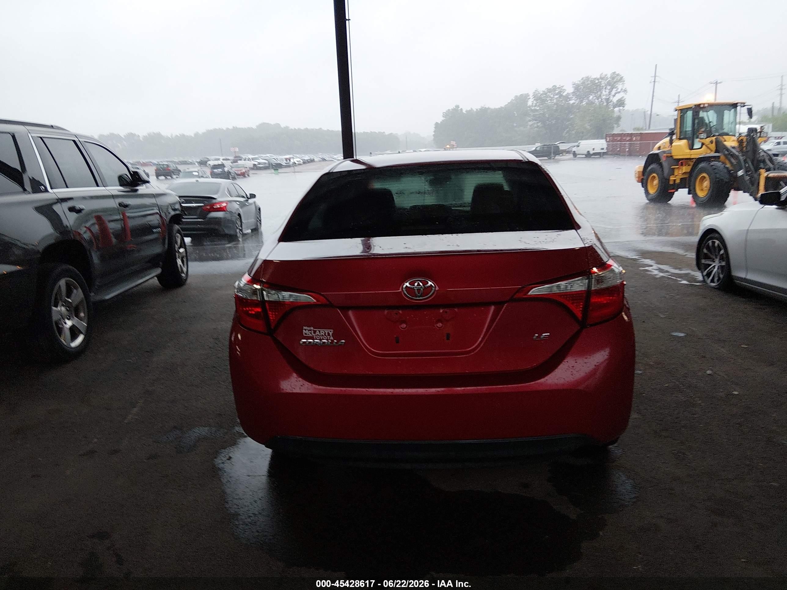 2014 Toyota Corolla Le Red vin: 2T1BURHE1EC177025