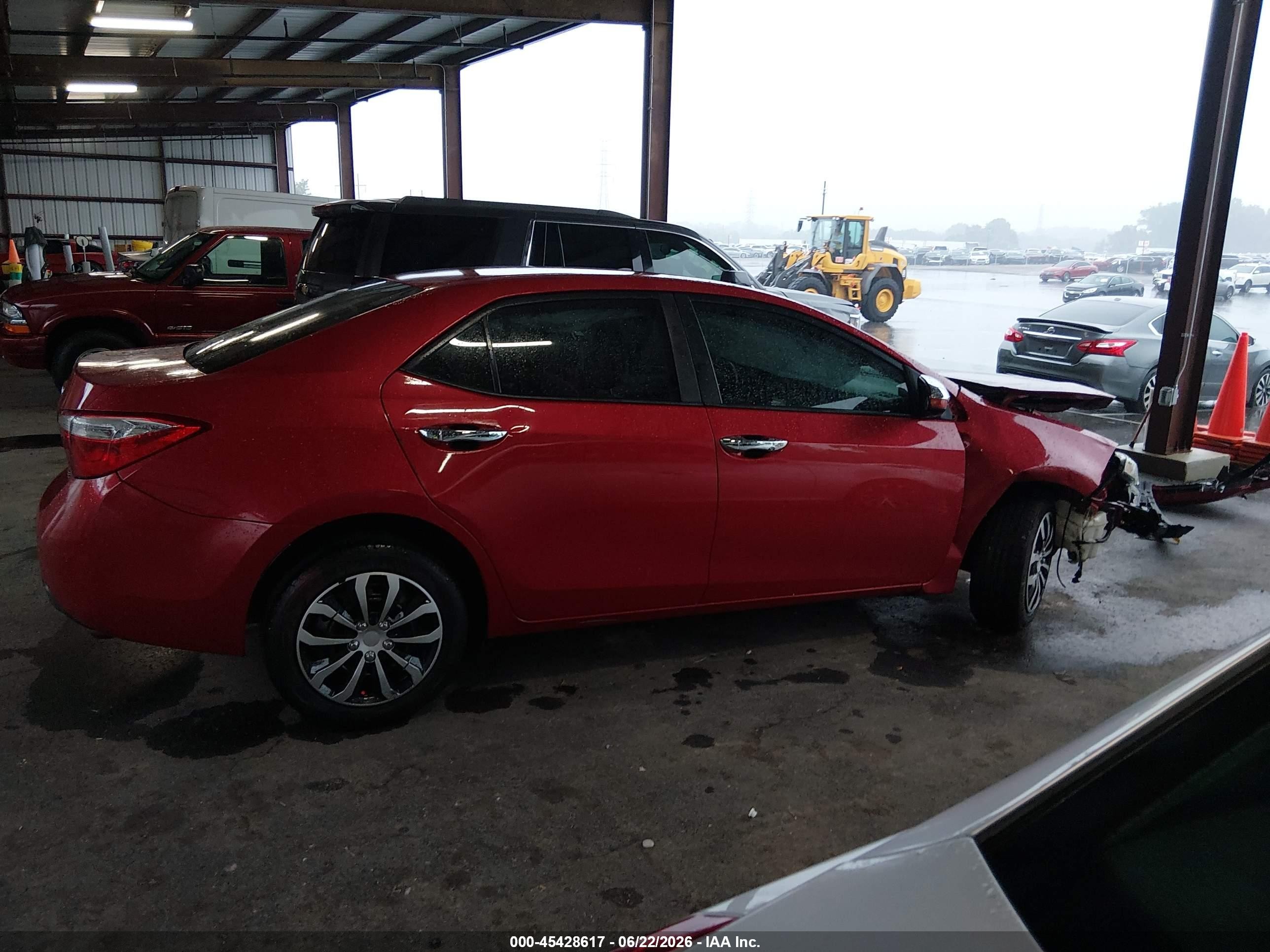 2014 Toyota Corolla Le Red vin: 2T1BURHE1EC177025