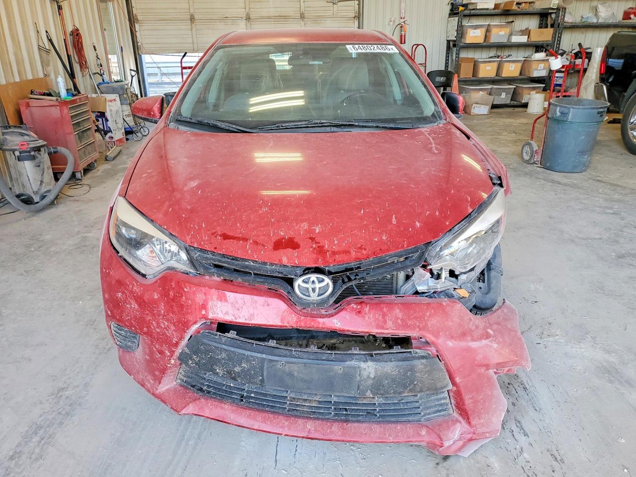 2014 Toyota Corolla Le Red vin: 2T1BURHE1EC182046