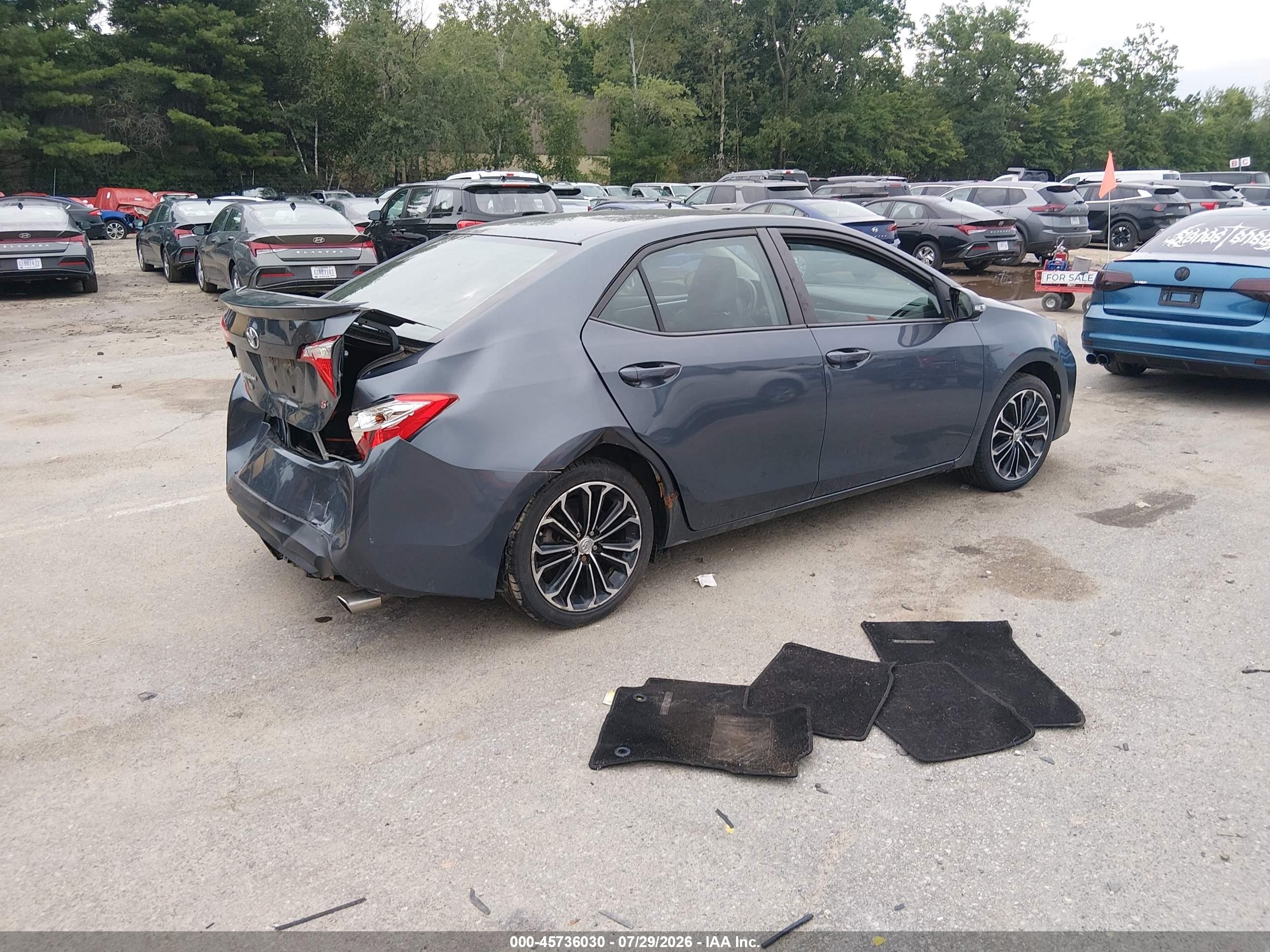 2014 Toyota Corolla S Plus Бирюзовый vin: 2T1BURHE1EC187067